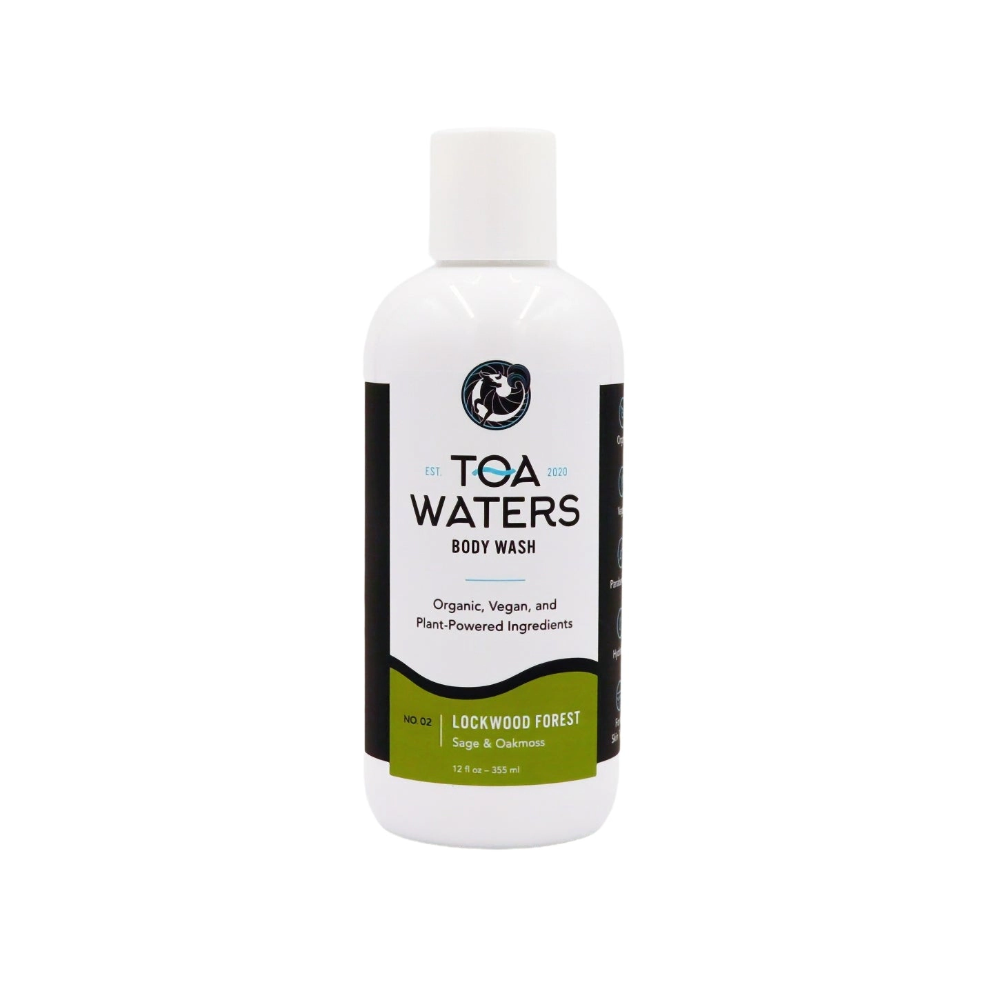 TOA Waters Unisex Body Wash - Lockwood Forest - Sage, Oakmoss, and Lavender