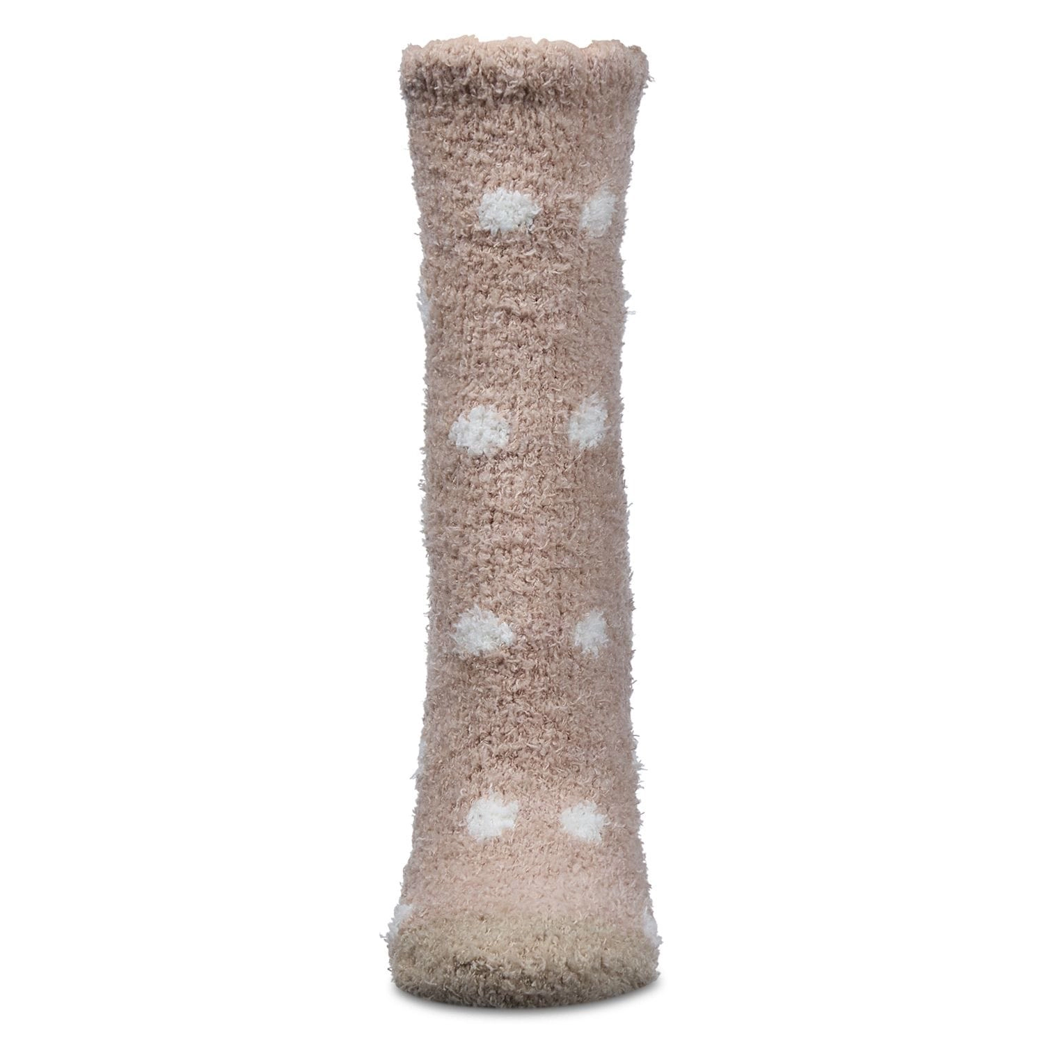 MeMoi Women's Polka Dot Marshmallow Cozy Crew Socks