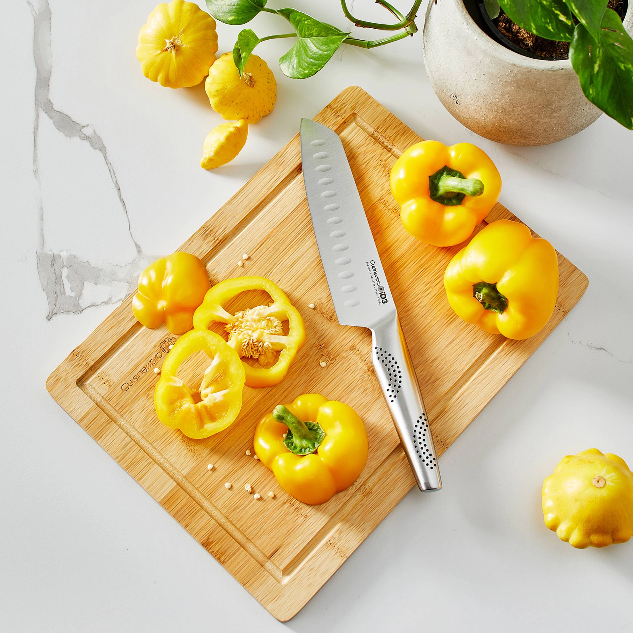 Cuisine::pro® iD3® Santoku 7" & Board Set