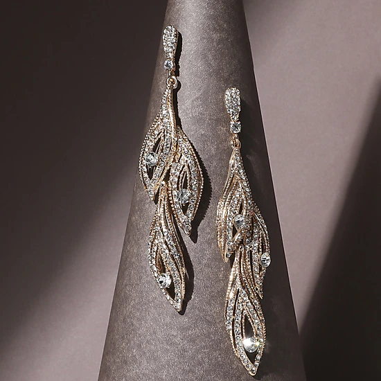 SOHI Women's Rhinestone Eyes Drop Earrings