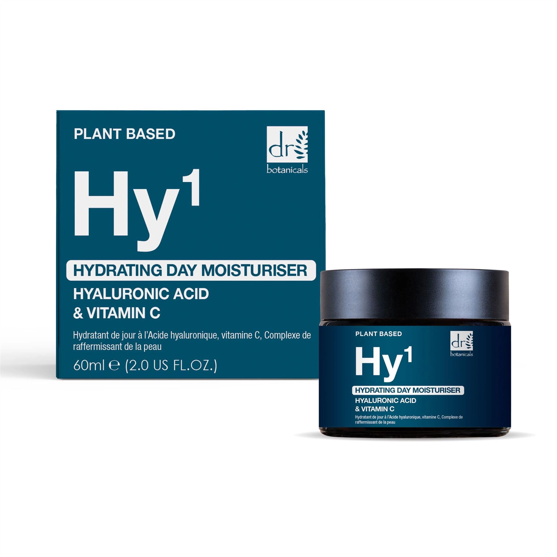 Dr Botanicals Hydrating Day Moisturiser 1% Hyaluronic Acid 1% Vitamin C 60ml