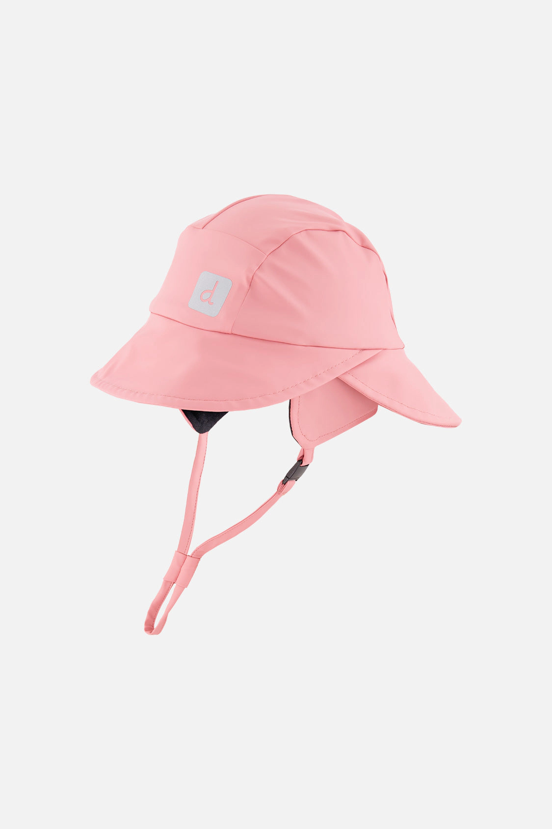 Deux par Deux Girls Wide-Brim Rain Hat with Ear and Neck Flaps