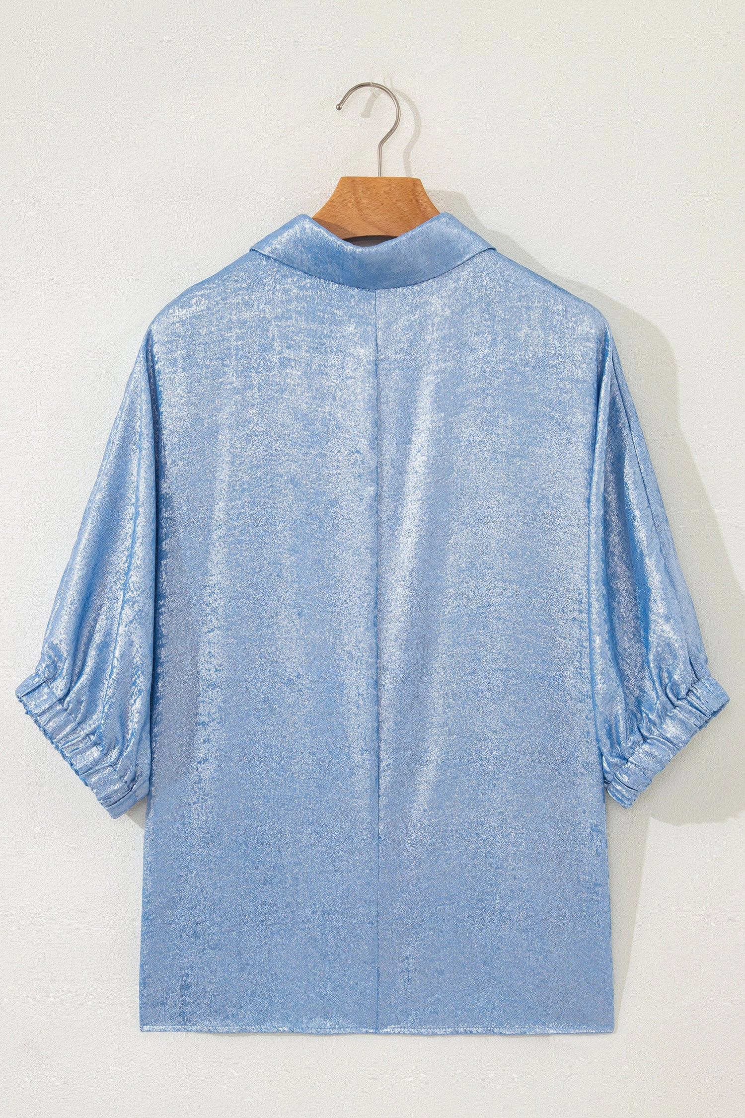 Threaded Pear Jolene Half Sleeve Metallic Top