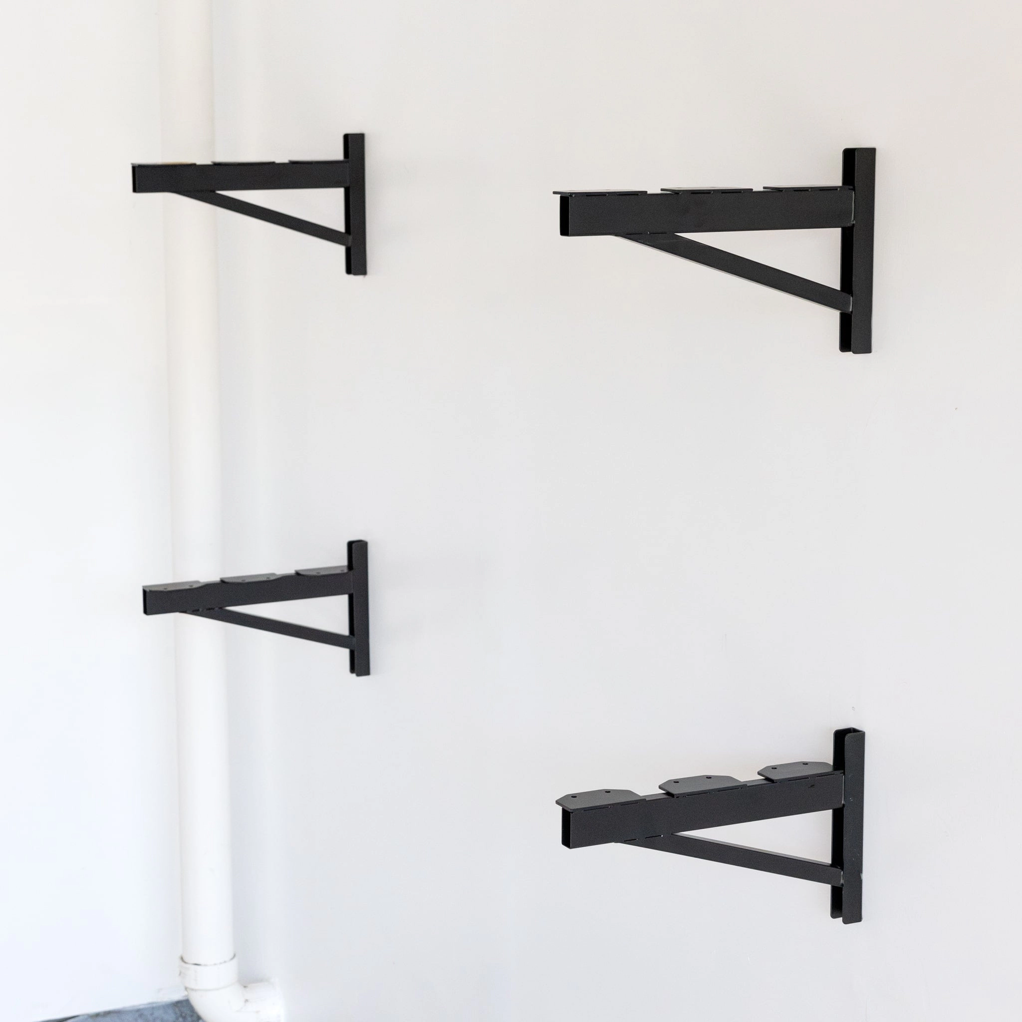 StoreYour 1' x 4' DIY Wall Shelf Brackets, Heavy Duty Garage Wall Shelves