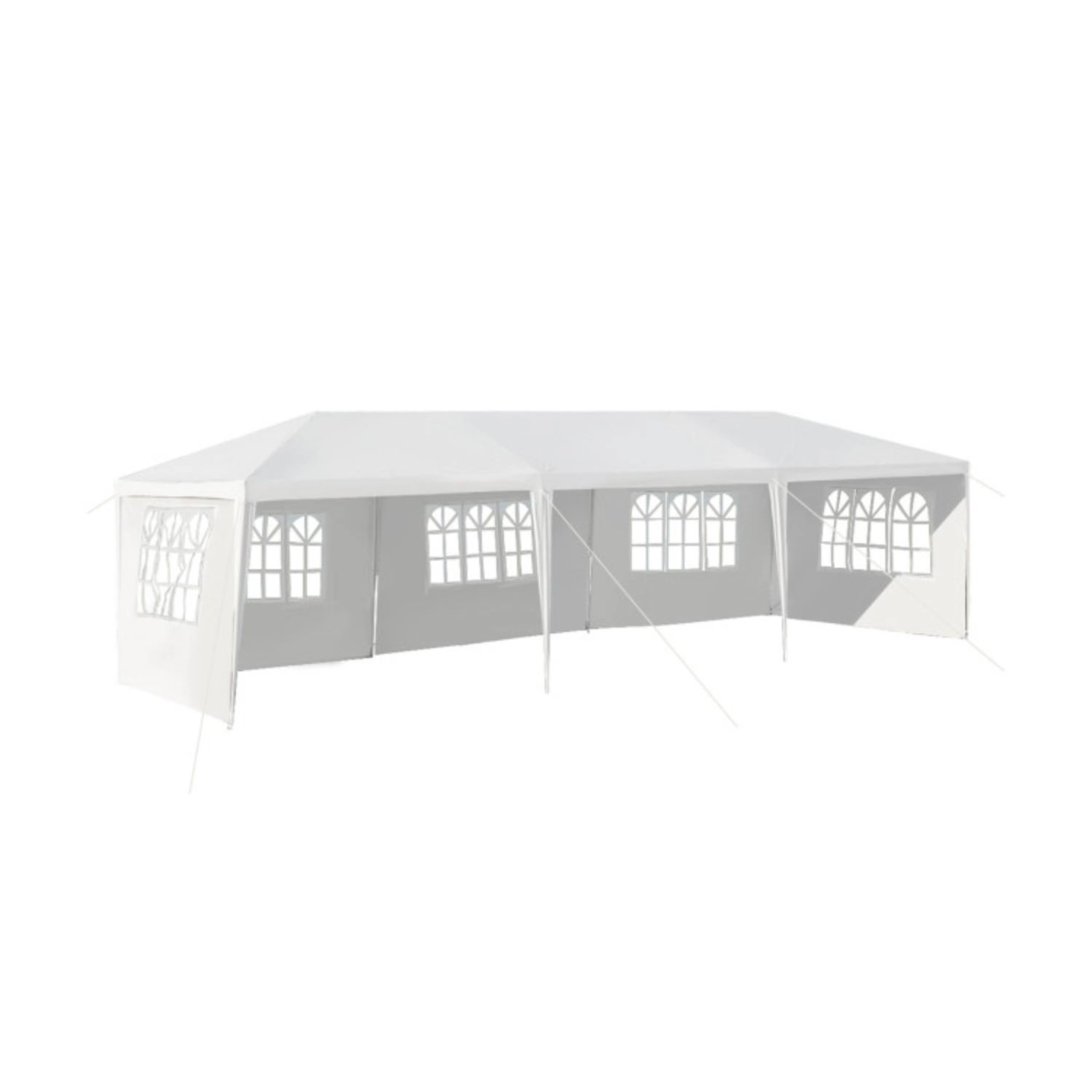 Hivvago 10 x 30 Feet Canopy Tent with 5 Removable Sidewalls for Party Wedding