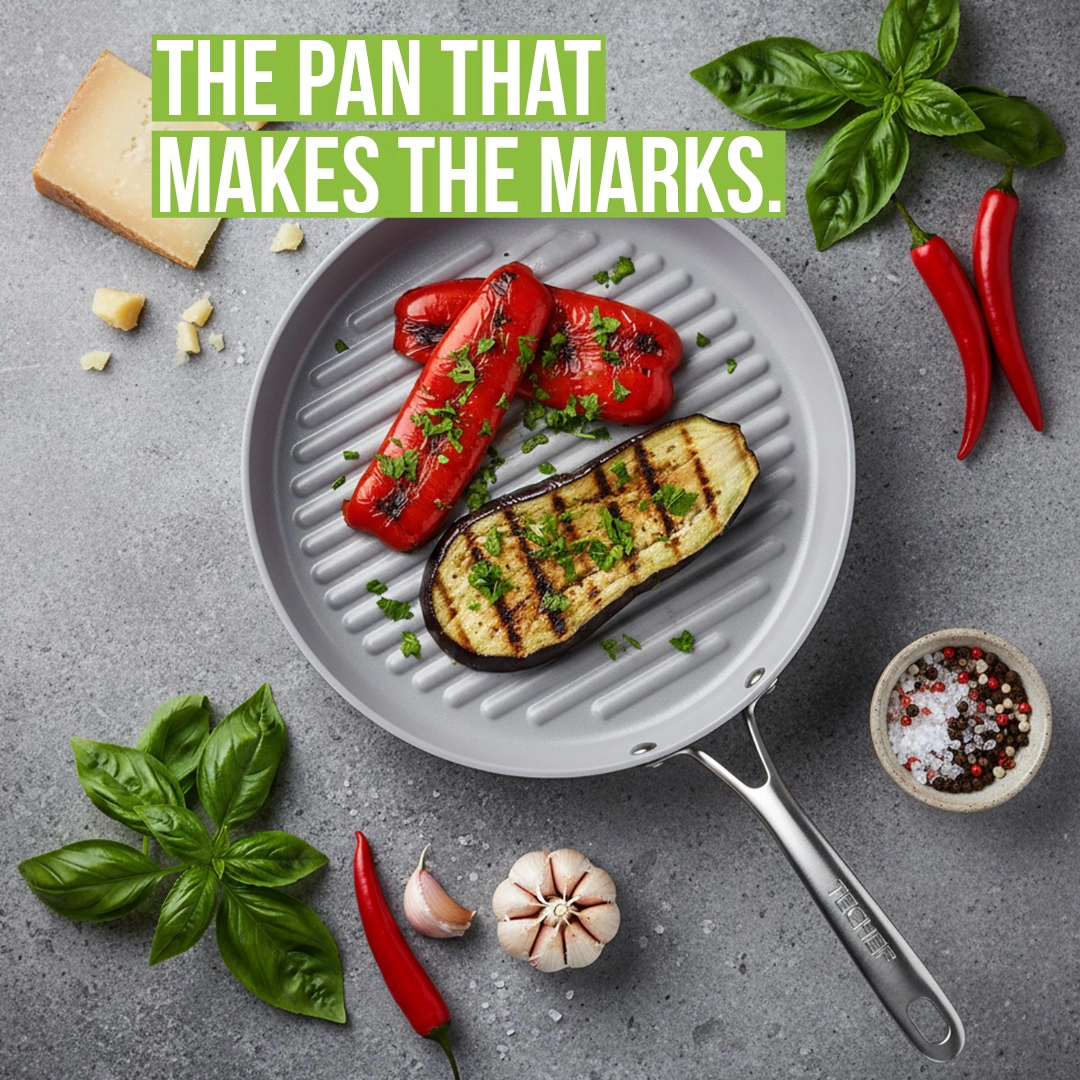 TECHEF - CeraTerra - 12 Inch Grill Pan