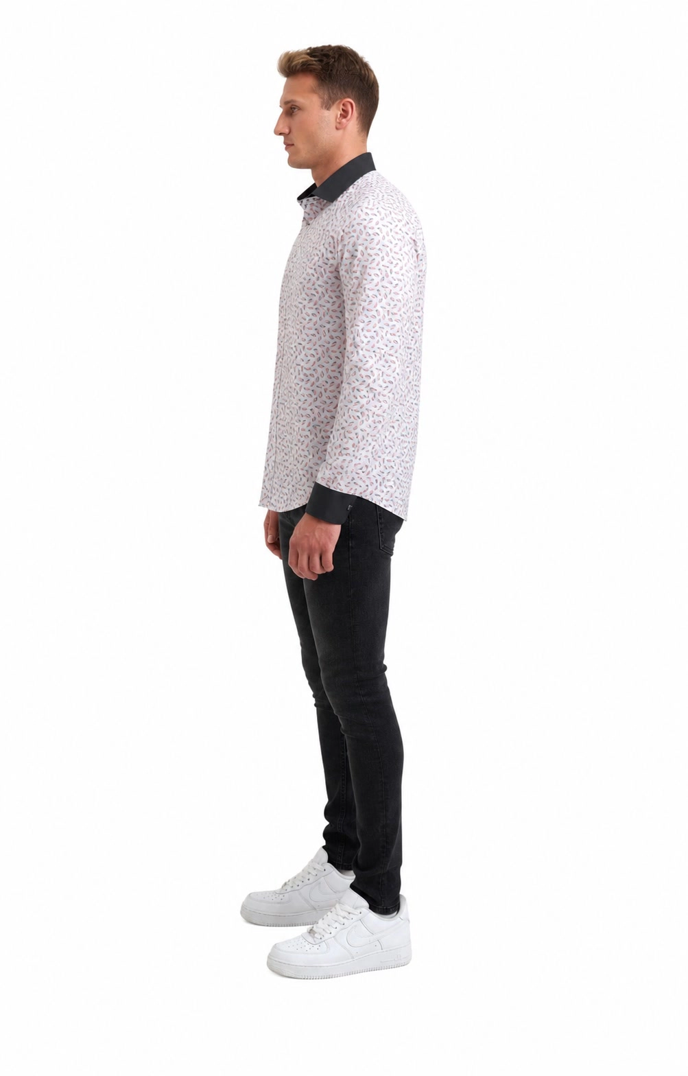 Elie Balleh Slim Fit Mens Classic Button-Down Shirt with Sleek Design