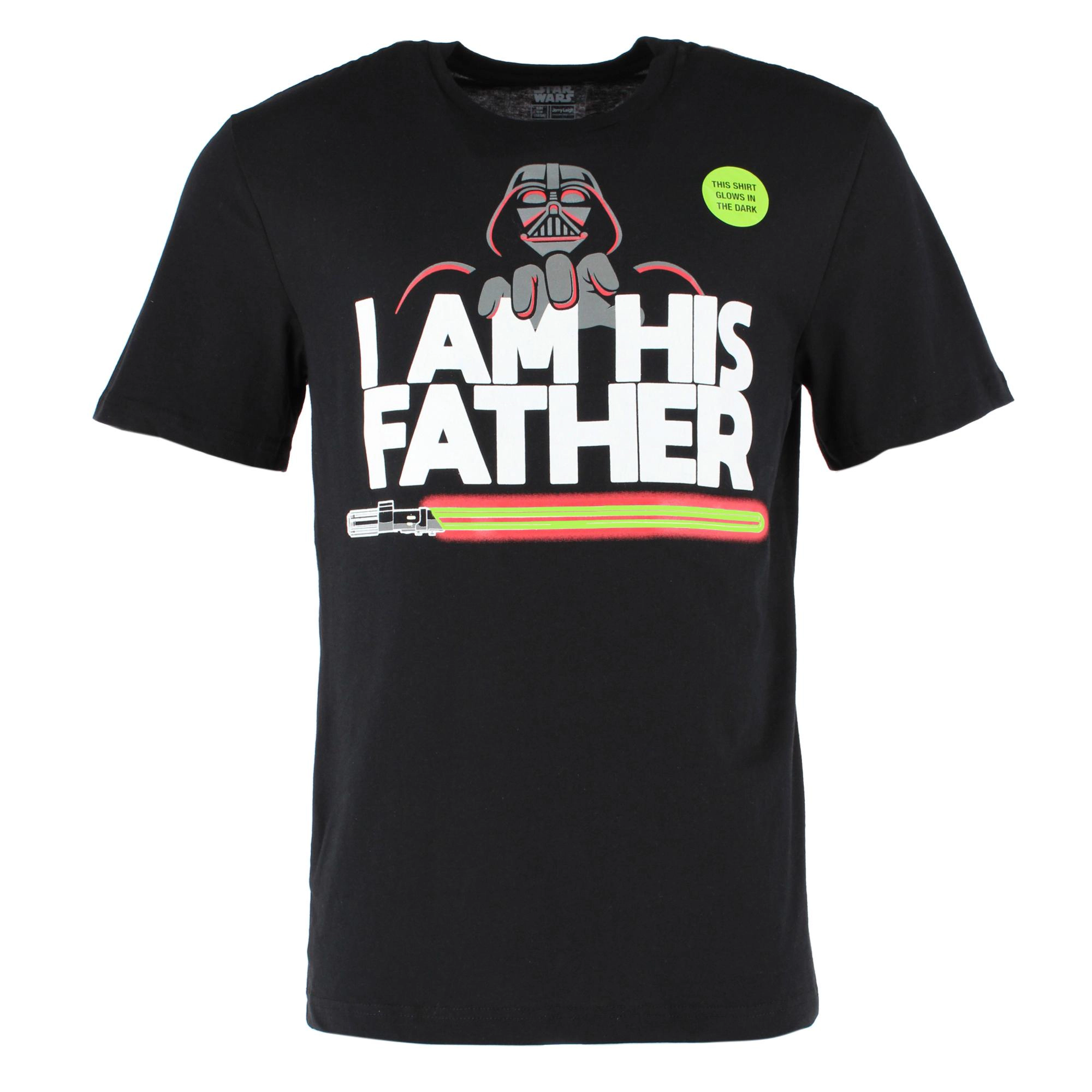 Jerry Leigh Men's Star Wars I Am His Father Glow T-Shirt