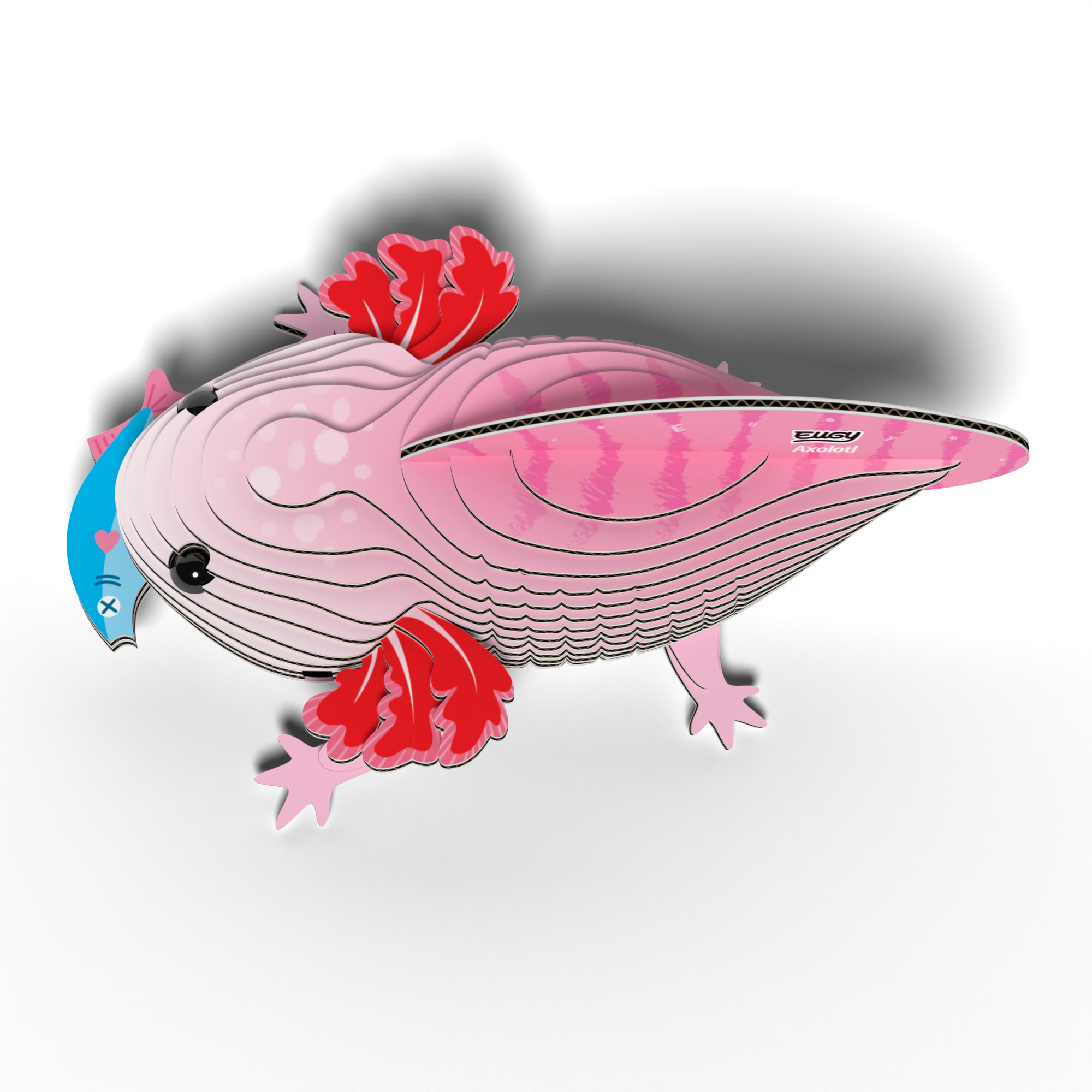 EUGY Axolotl 3D Puzzle - contains 25 puzzle pieces