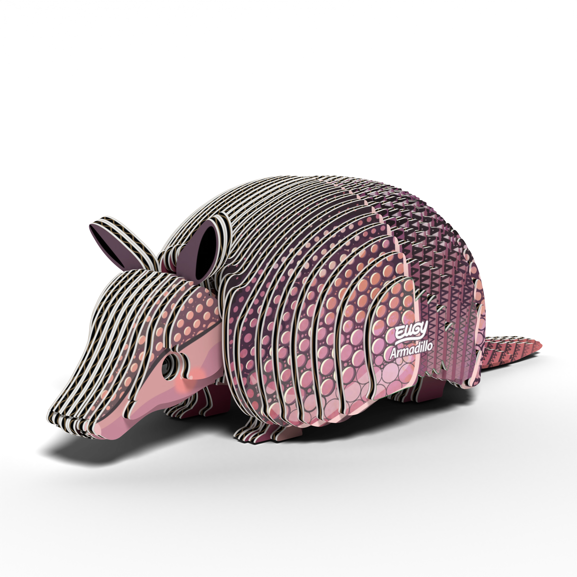 EUGY Armadillo 3D Puzzle - contains 42 puzzle pieces