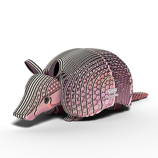 EUGY Armadillo 3D Puzzle - contains 42 puzzle pieces