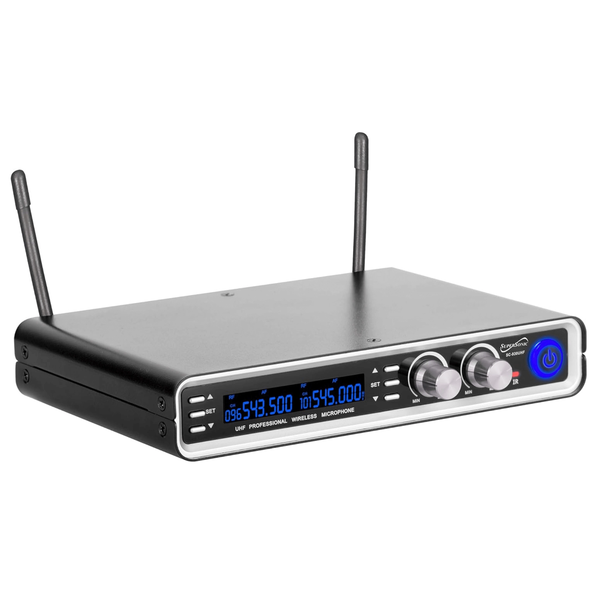 Supersonic UHF Dual Channel Professional Wireless Microphone