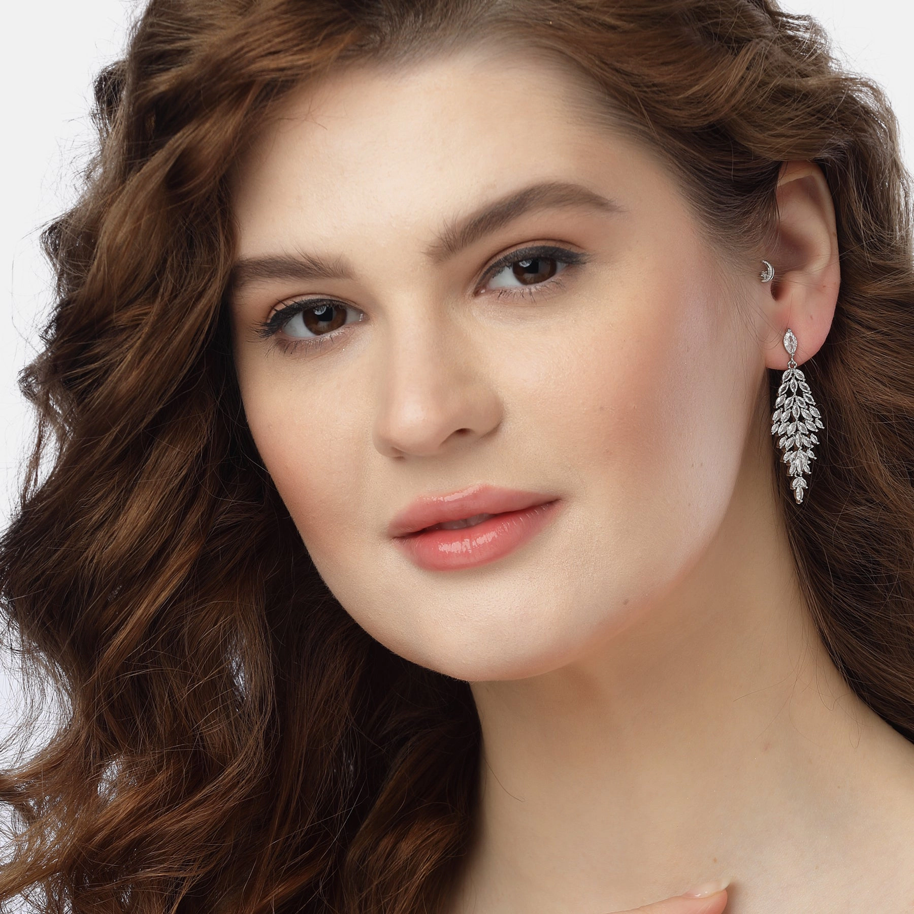 AGP PARIS Womens Diamond Dew Drop Earrings