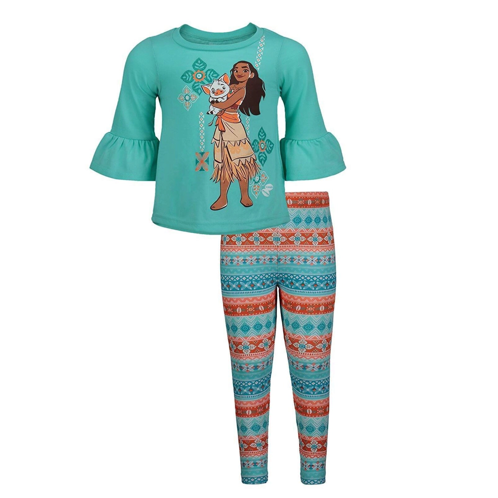 Disney Moana Girls' 2-Piece Tee and Leggings Set