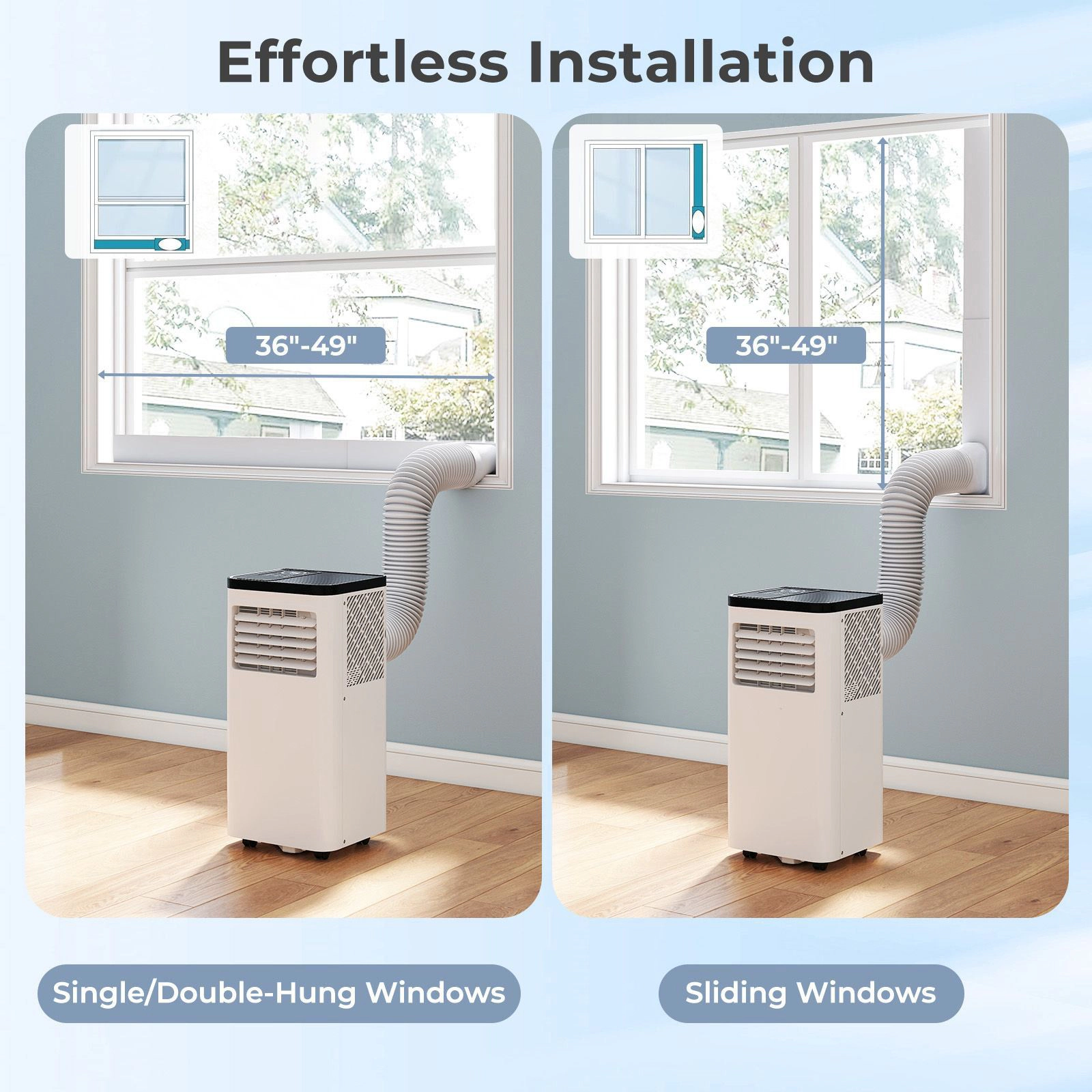 SlickBlue 3-in-1 Portable Air Conditioner with Fan and Dehumidifier
