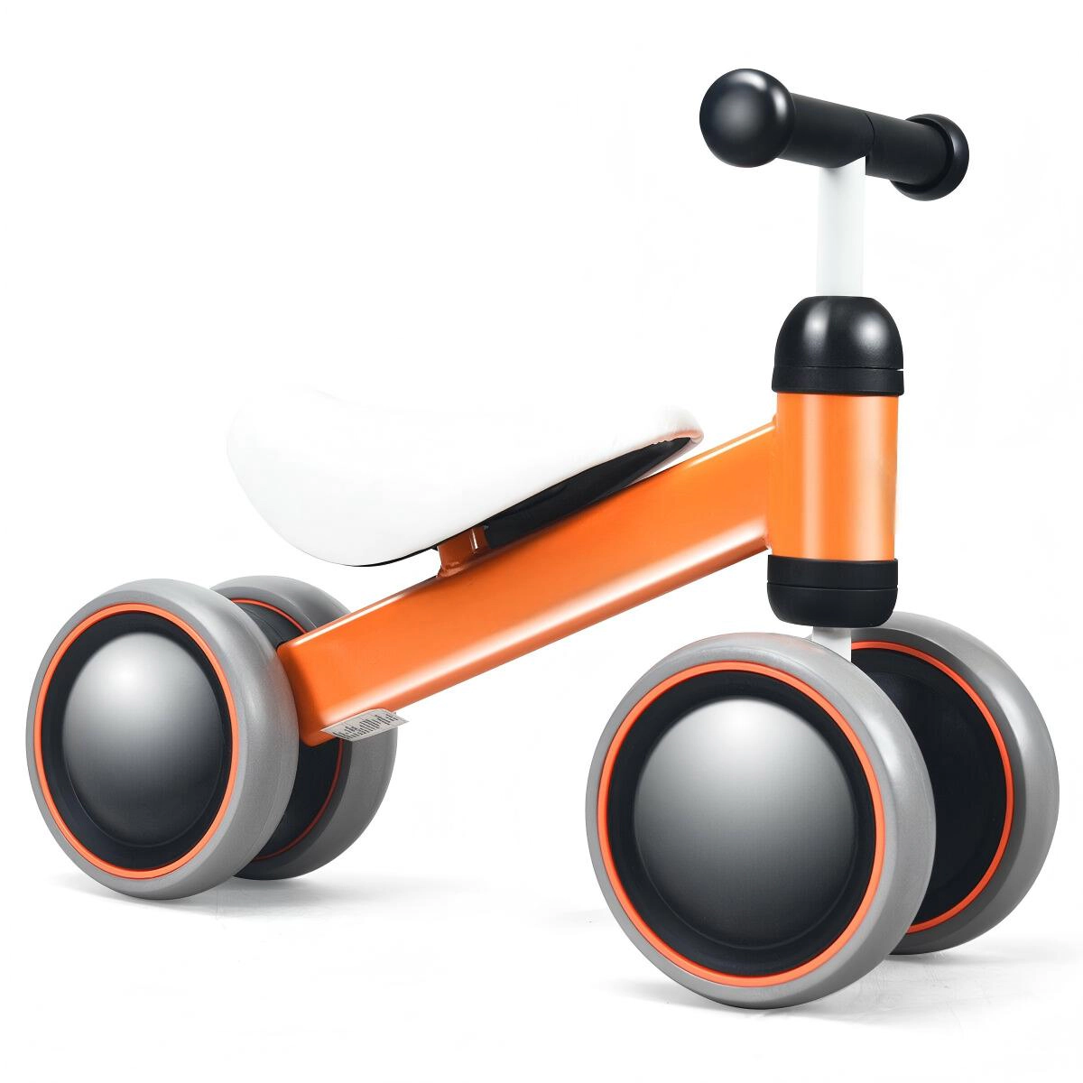 SUGIFT No-Pedal 4-Wheel Baby Balance Bike 44-lb Capacity Ages 2+ 18.5 x 9 x 14.5 in Orange