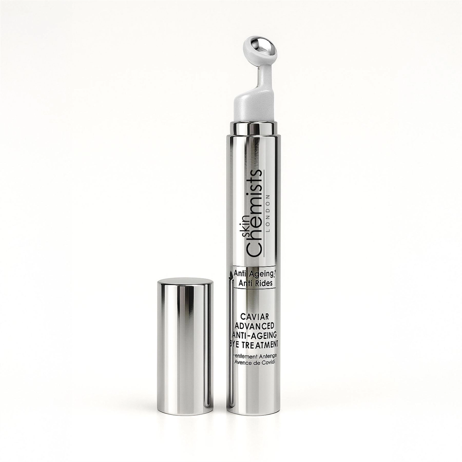 skinChemists Caviar Advanced Anti-Ageing Eye Treatment 15ml - Firming Peptide Complex, Aloe Vera - Anti-Ageing Eye Cream