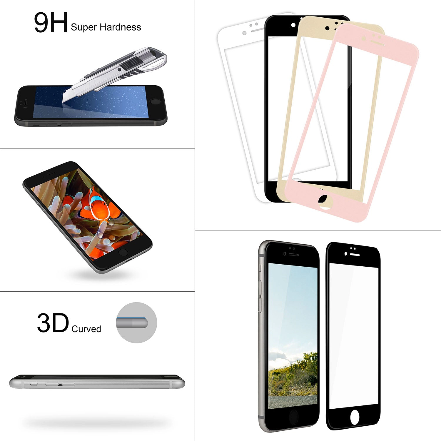 GBruno 3D Curved Tempered Glass Screen Protector
