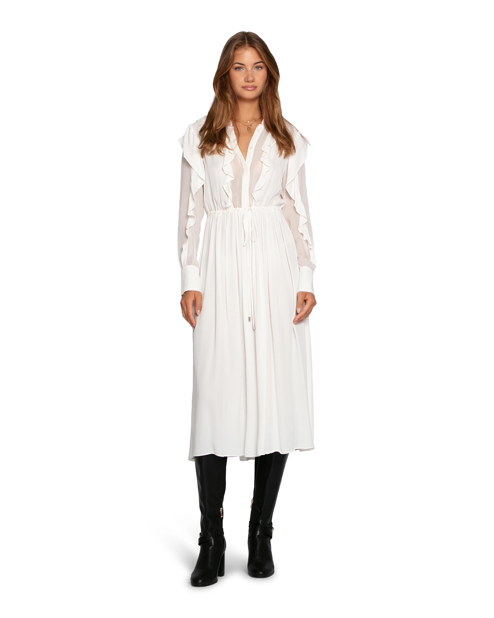 Belle & Bloom Slow Dance Frill Midi Dress