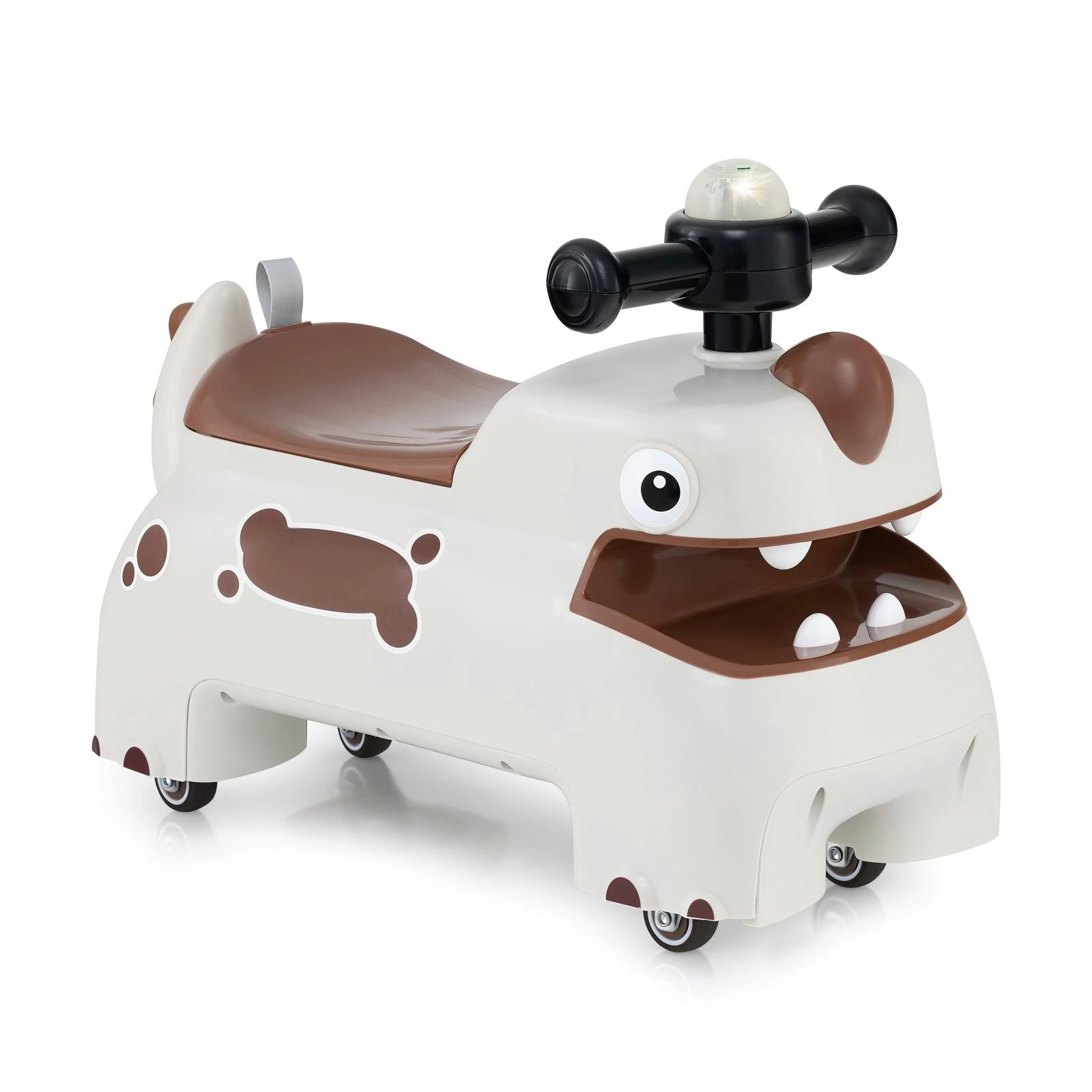 SUGIFT Toddler Ride On Walking Sliding Car with Lights and Music 55-lb Capacity Ages 18 Months And Up White