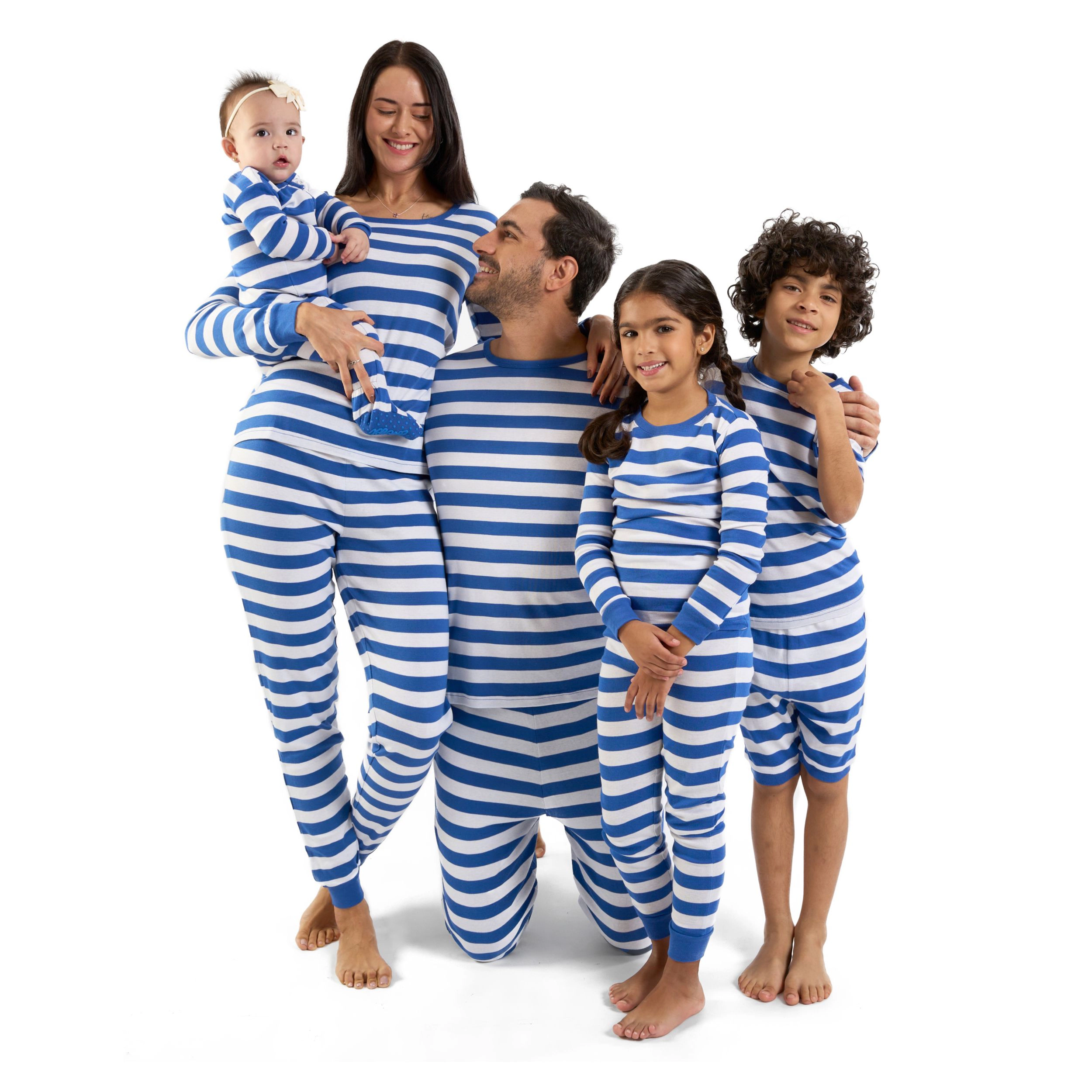 Leveret Mens 2-Piece Striped Cotton Snug Fit Pajama Set