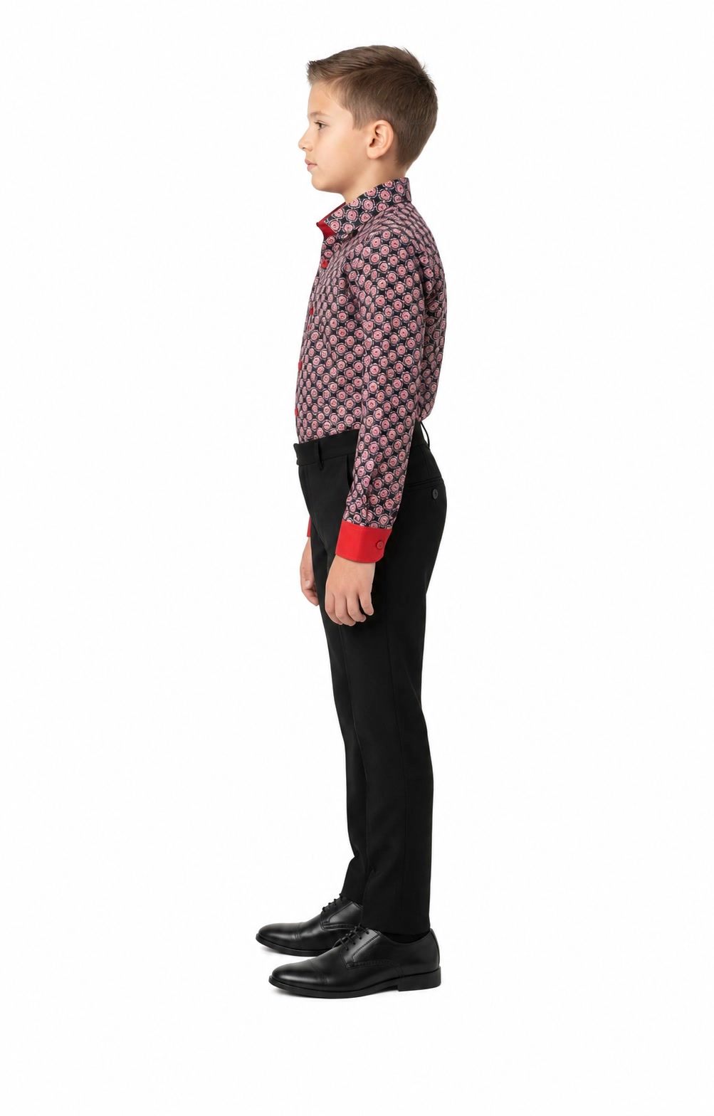 Elie Balleh Boys Slim Fit Printed Button-Down Shirt