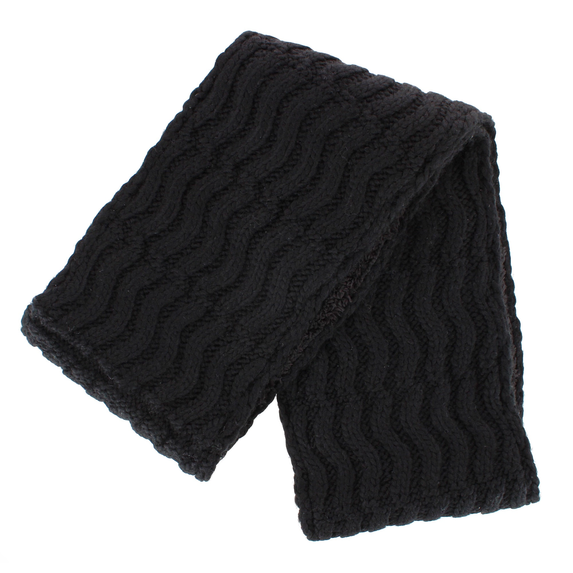 Angela & William Women's Cable Knit Winter Infinity Sherpa Lined Scarf