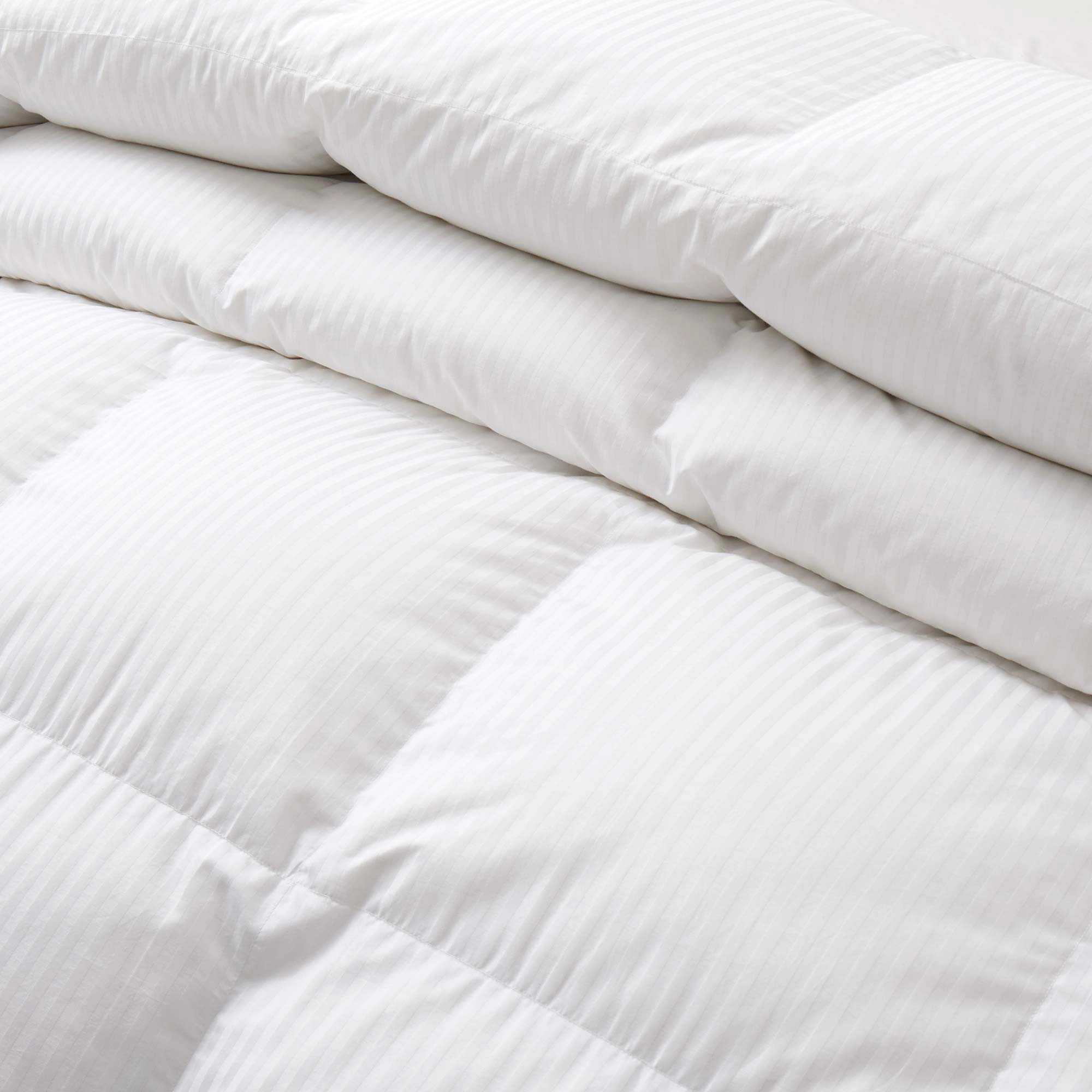 Unikome 90% White Goose Down Comforter, 800 Fill Power with Cotton Cover and Baffle Box Design Made in Germany