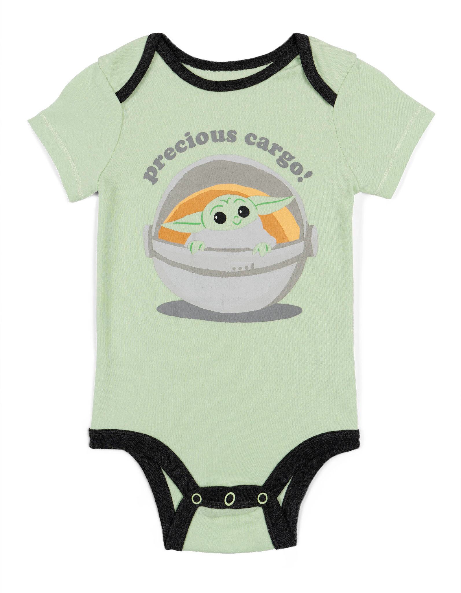 Star Wars The Mandalorian Grogu Baby 4-Piece Bodysuit Tee and Pants Set