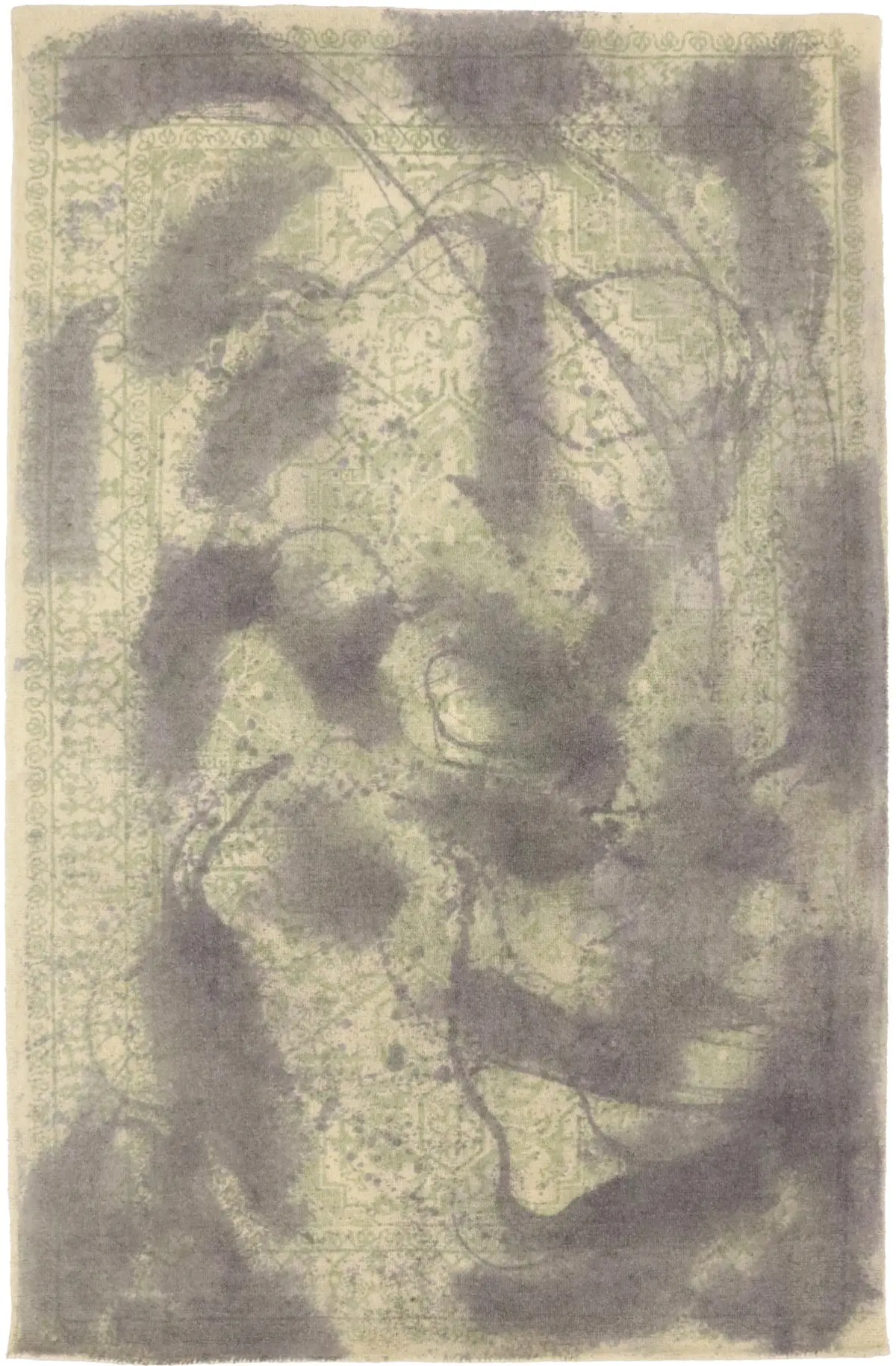 Magic Rugs Multicolored Distressed 5X8 Hand-Tufted Modern Rug
