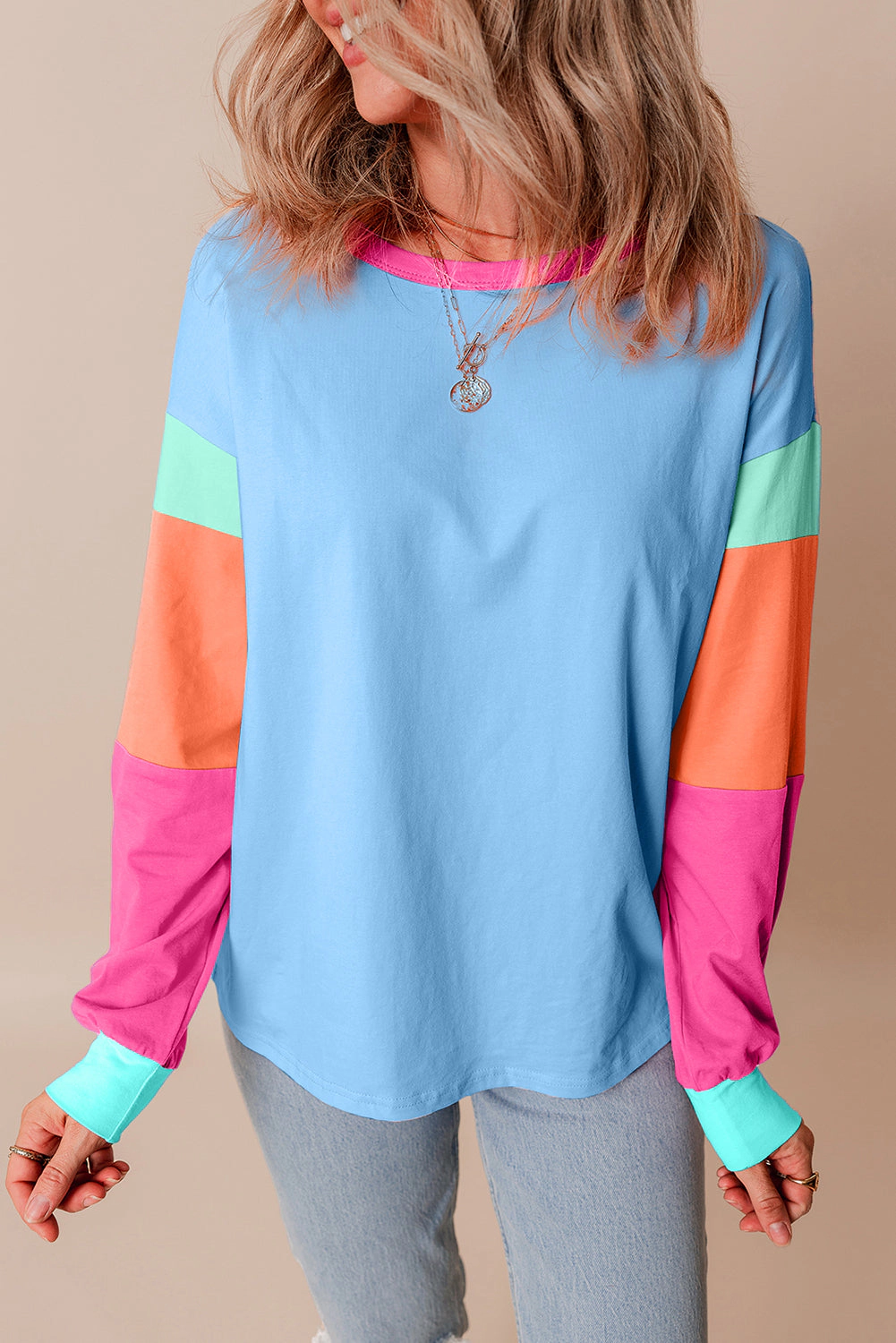 Threaded Pear Women's Denver Sleeve Loose top Long Sleeve Top