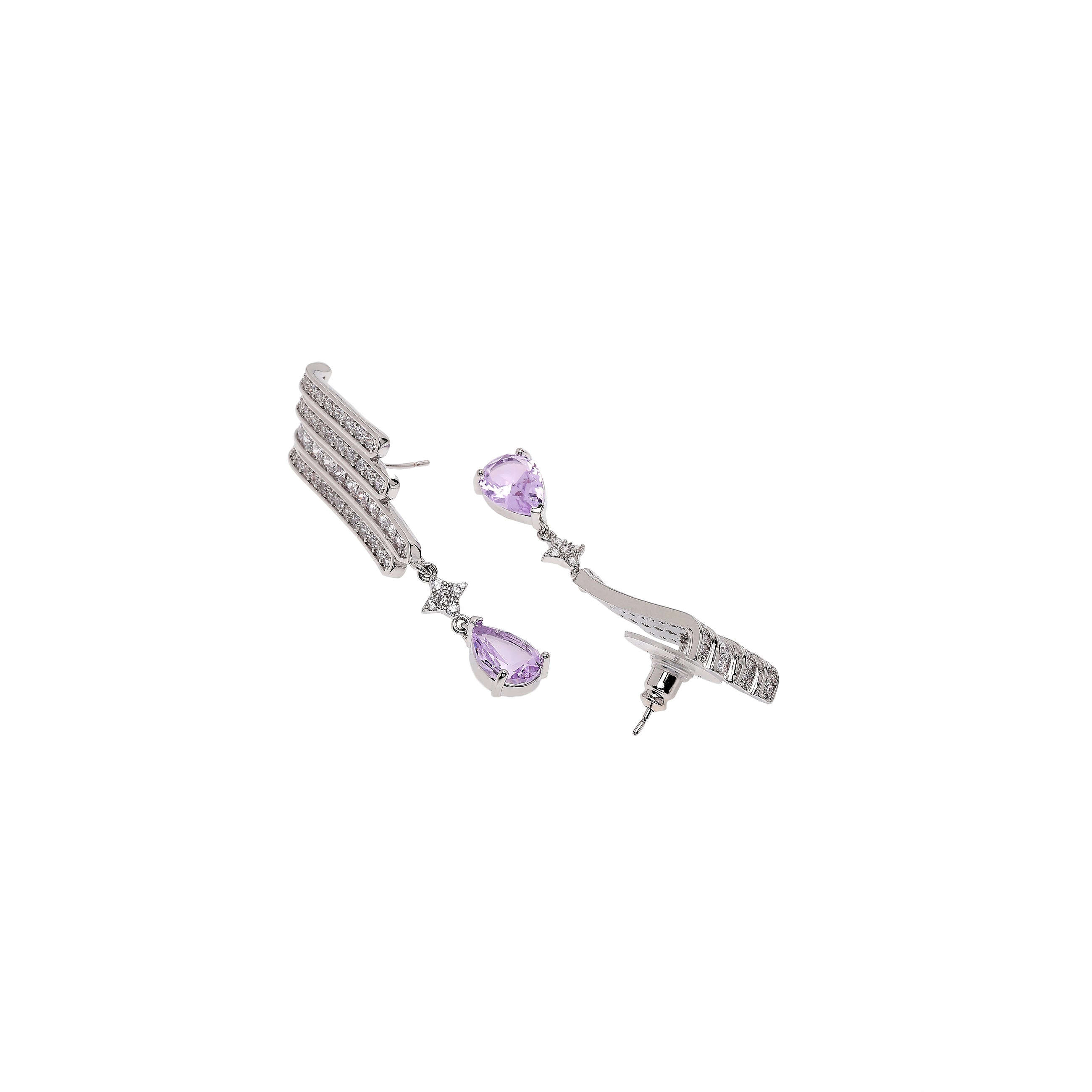 AGP PARIS Womens Angel Wing Drop Earrings