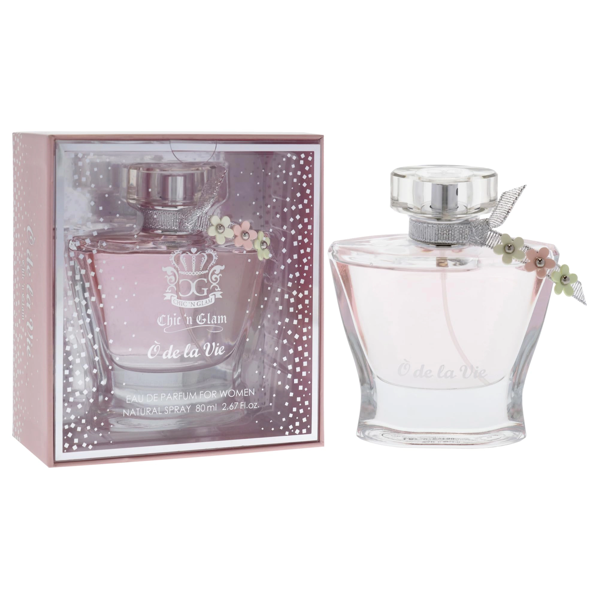 Chic N Glam O De La Vie Eau de Parfum for Women, Woody Aquatic 2.67 oz Spray