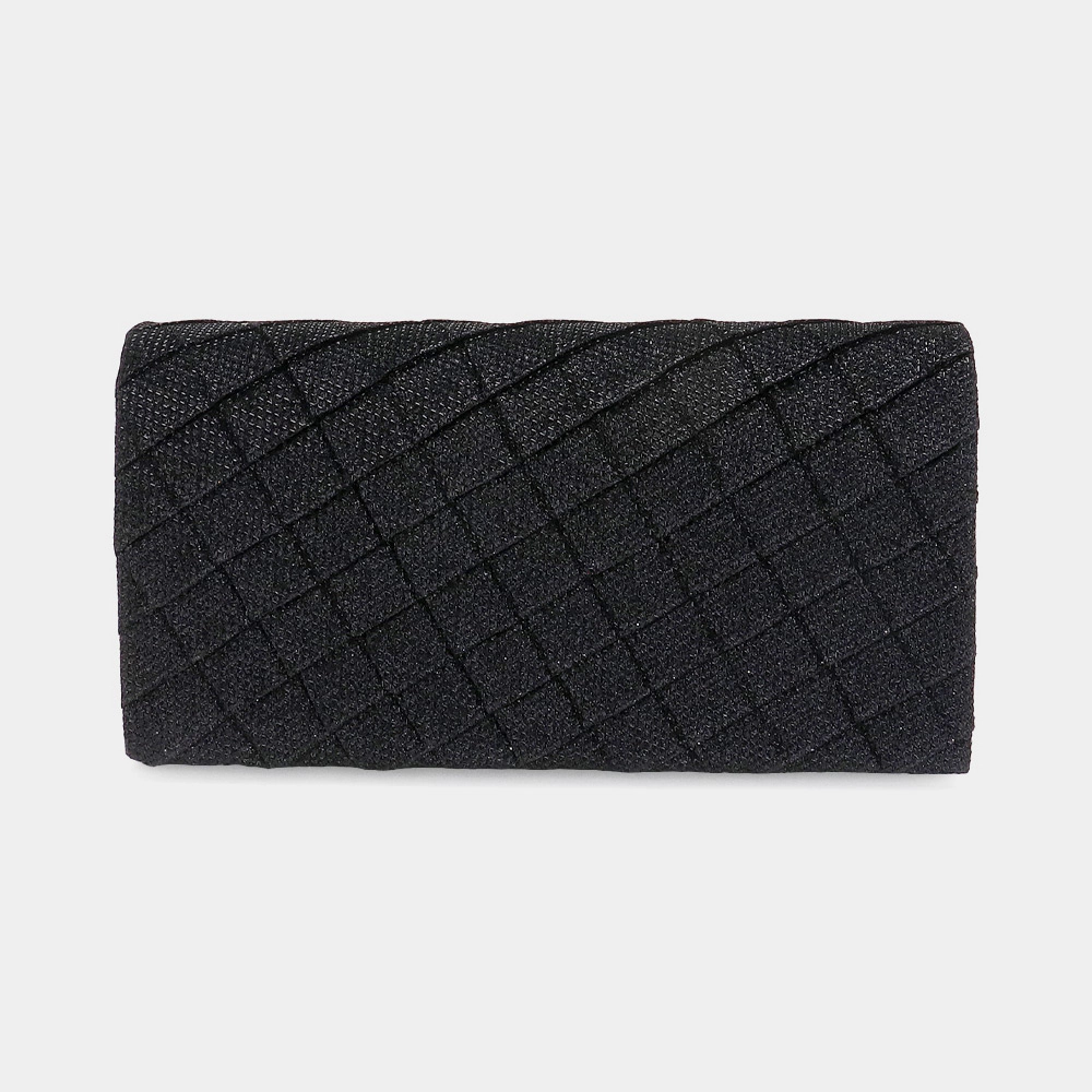 FASHNZFAB Quilted Sparkly Clutch Bag / Crossbody