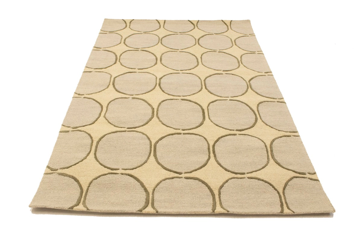 Magic Rugs 5'0 X 8'0 Hand-Tufted Geometric Wool Modern Rug