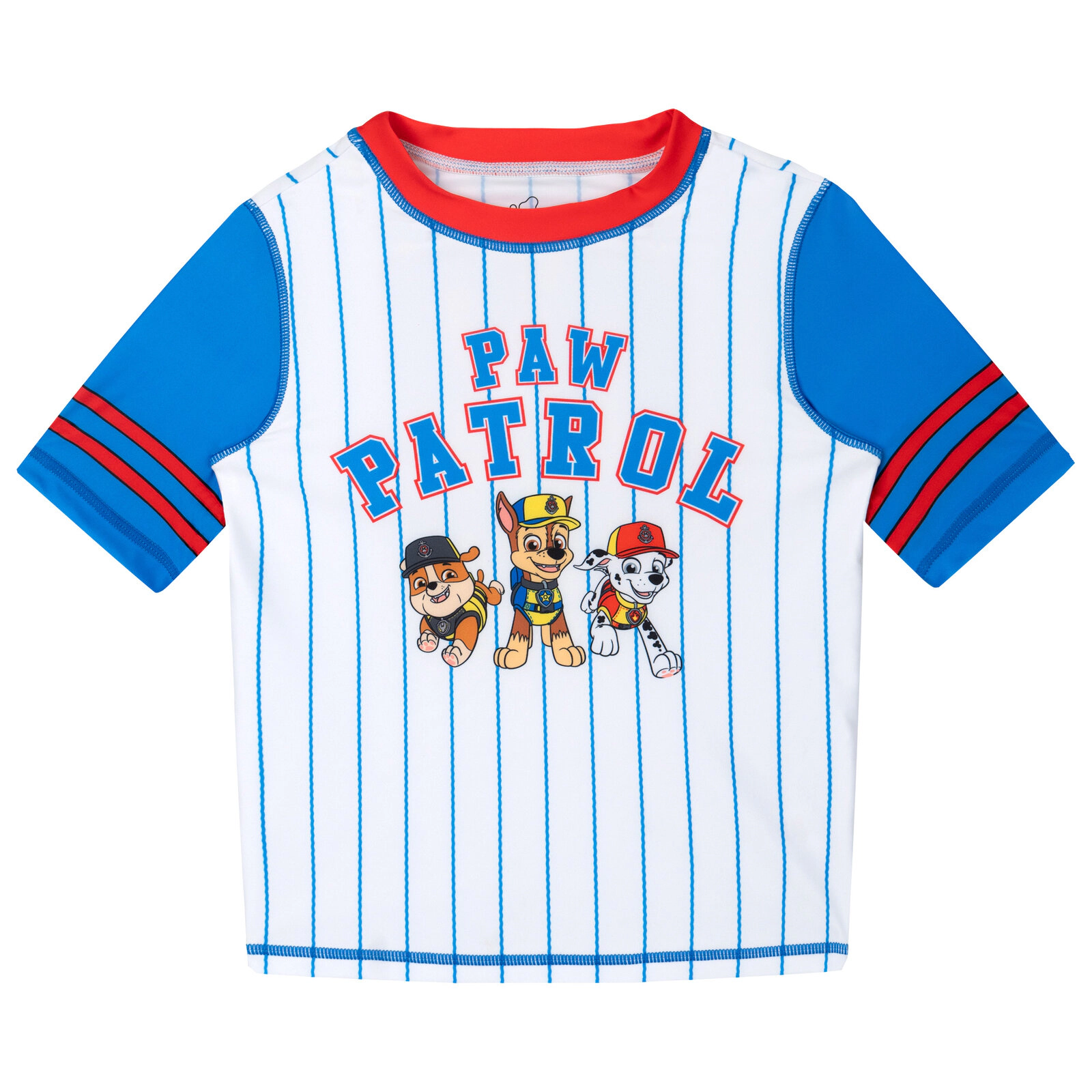 Nickelodeon Paw Patrol Boys' Swimwear 2-Piece Rash Guard and Swim Trunks Set UPF 50+