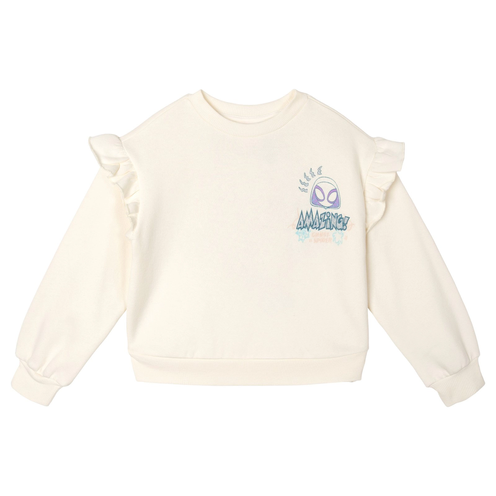 Marvel Spidey and His Amazing Friends Girls' Fleece Sweatshirt Tulle Skirt Set