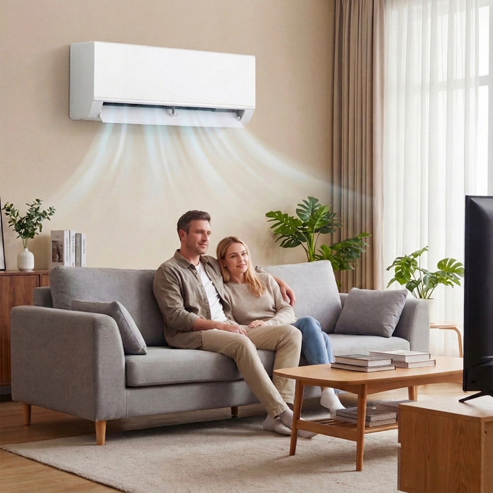 SUGIFT 18000-BTU 20-SEER2 208-230V 1000-sq ft WiFi Ductless Mini Split Air Conditioner with Heat Pump
