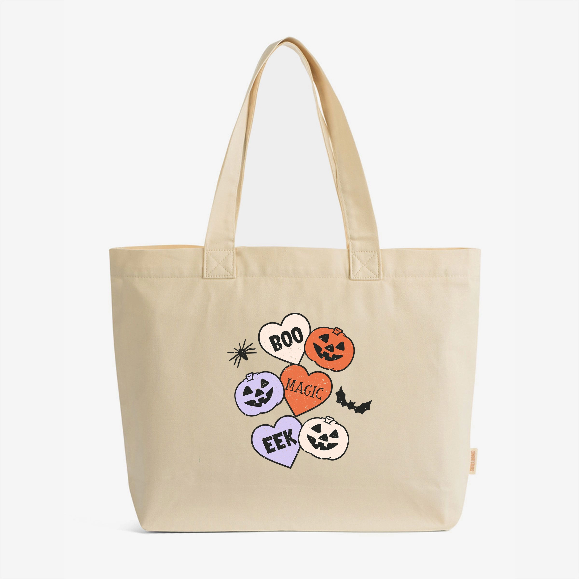 Simply Sage Market - Zippered Canvas Tote - Boo Magic Eek