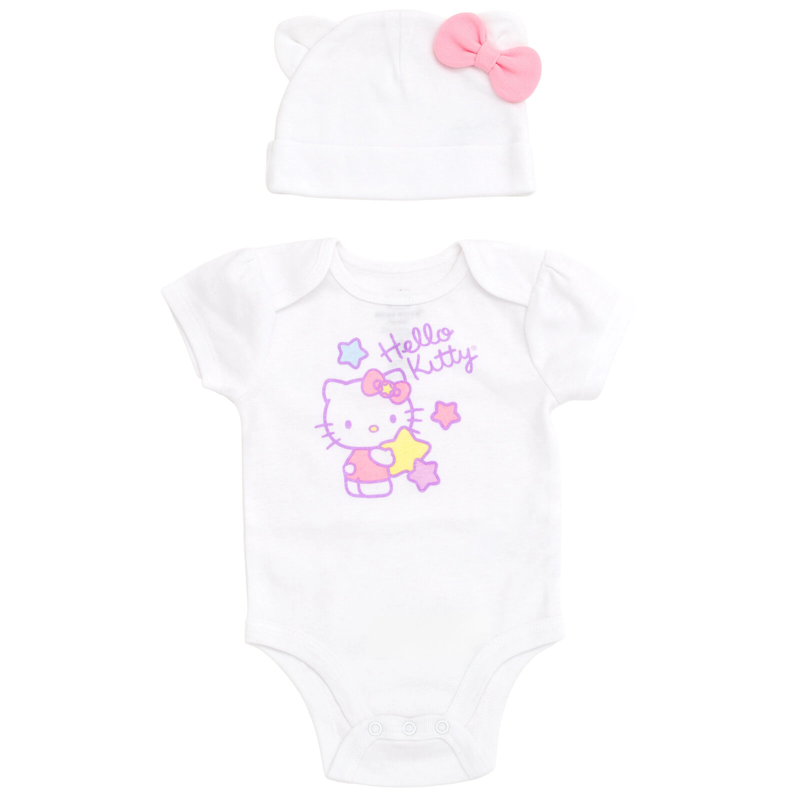Hello Kitty Baby Girls' Cosplay 2-Piece Bodysuit and Hat Set