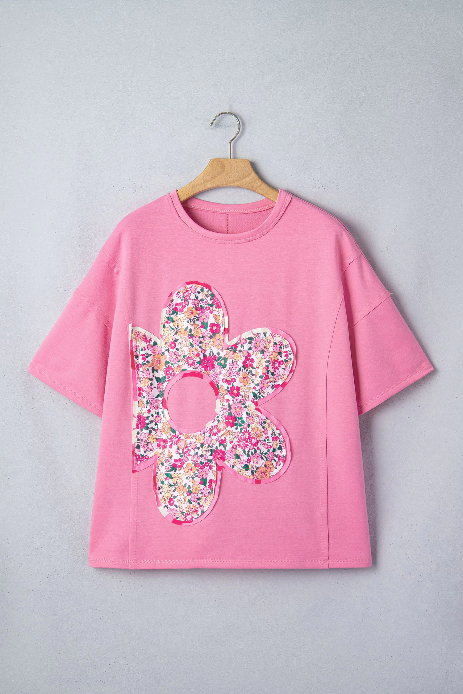 Threaded Pear Women's Adriana Big Flower Oversize Tee