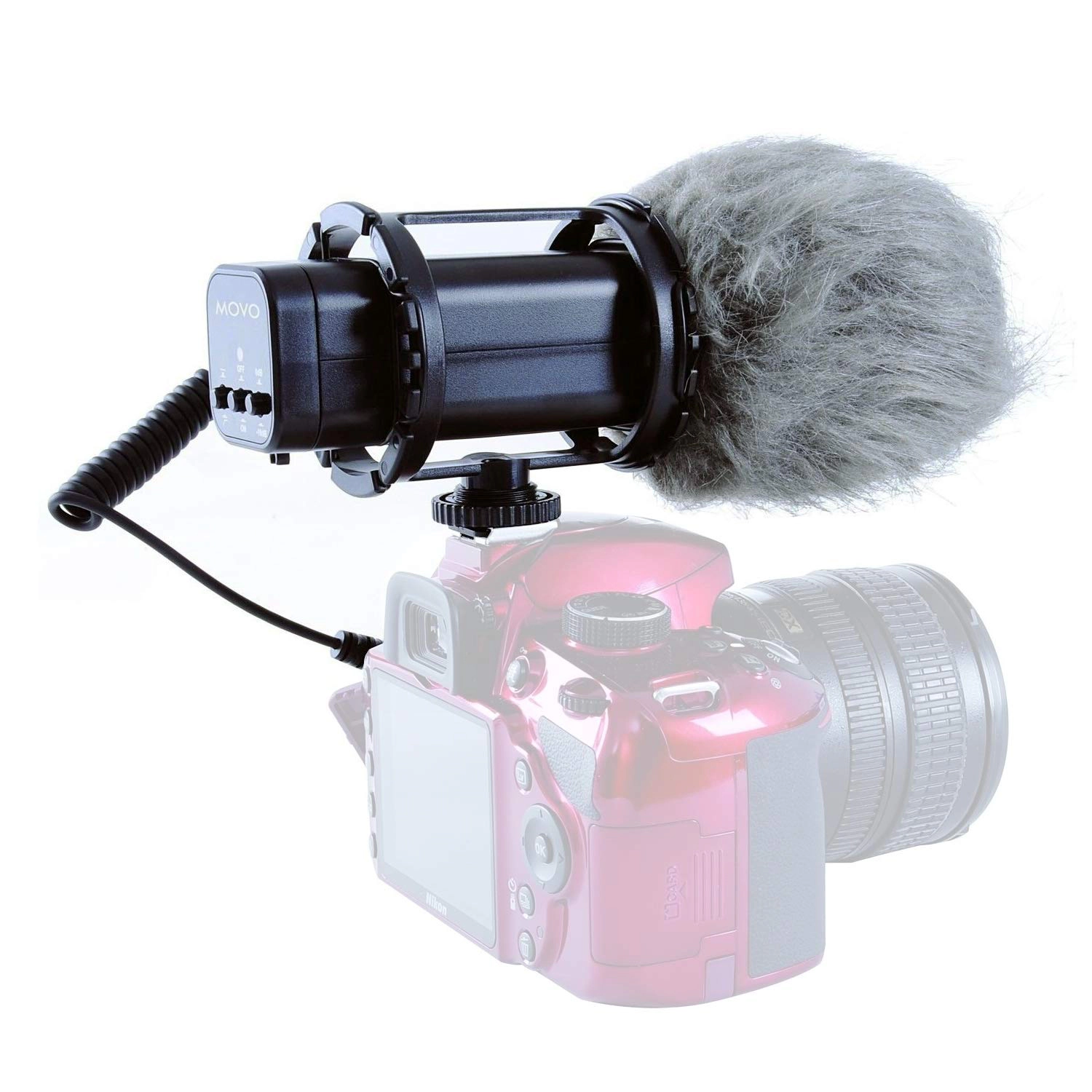 Movo VXR300 X/Y Stereo Condenser Video Microphone Compatible with DSLR Cameras Camcorders
