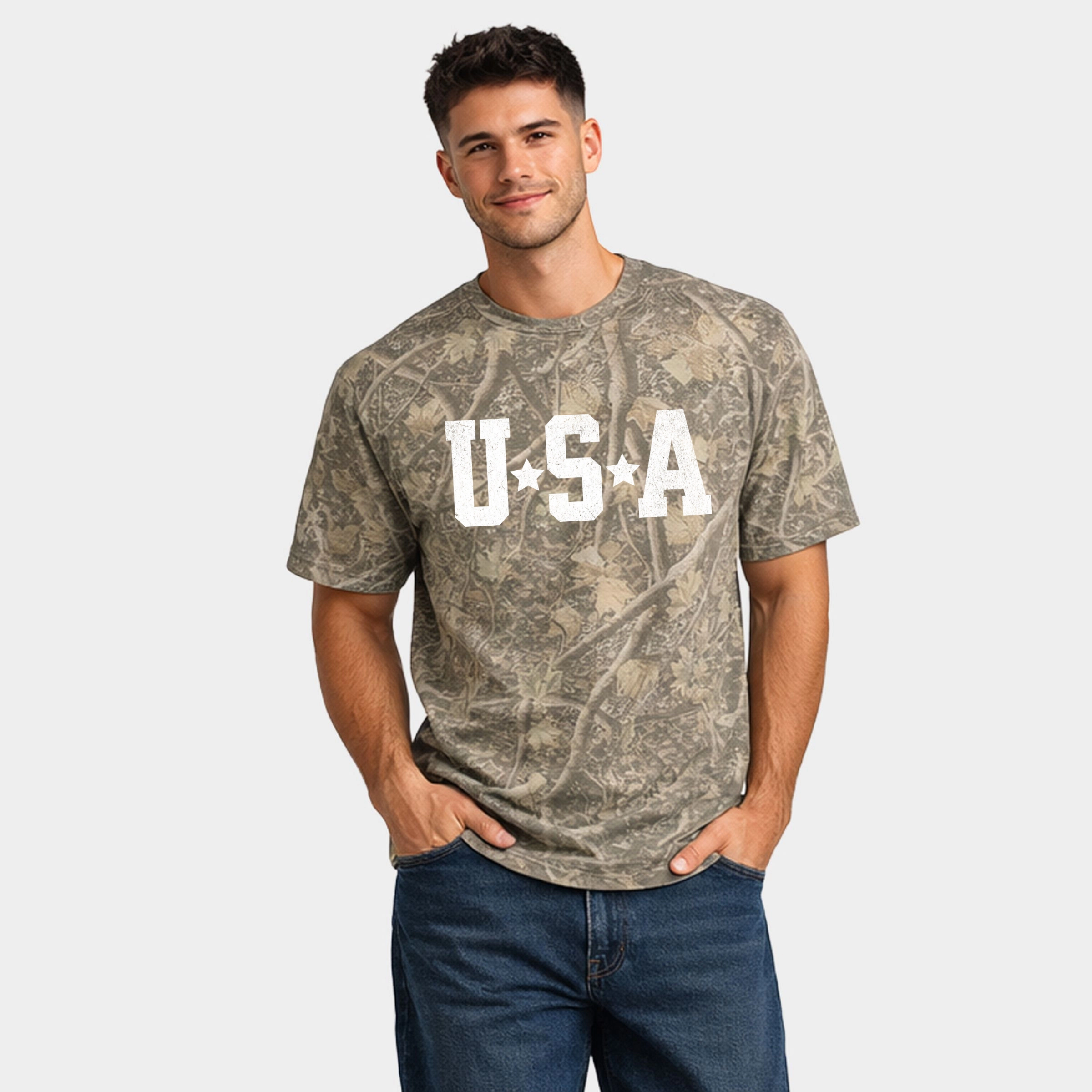 Simply Sage Market - USA Stars Men's Heavyweight Crew