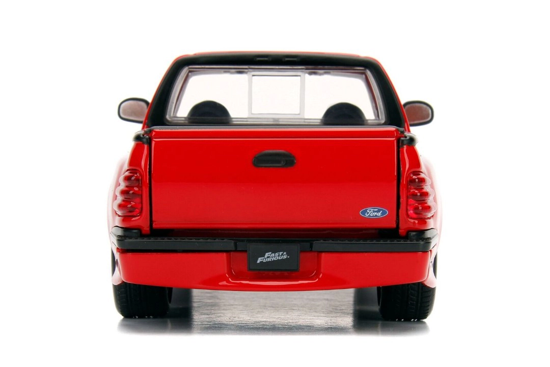 Jada Ford F-150 SVT Lightning Pickup Truck Red "The Fast and the Furious" (2001) Movie "25 Years of Fast &