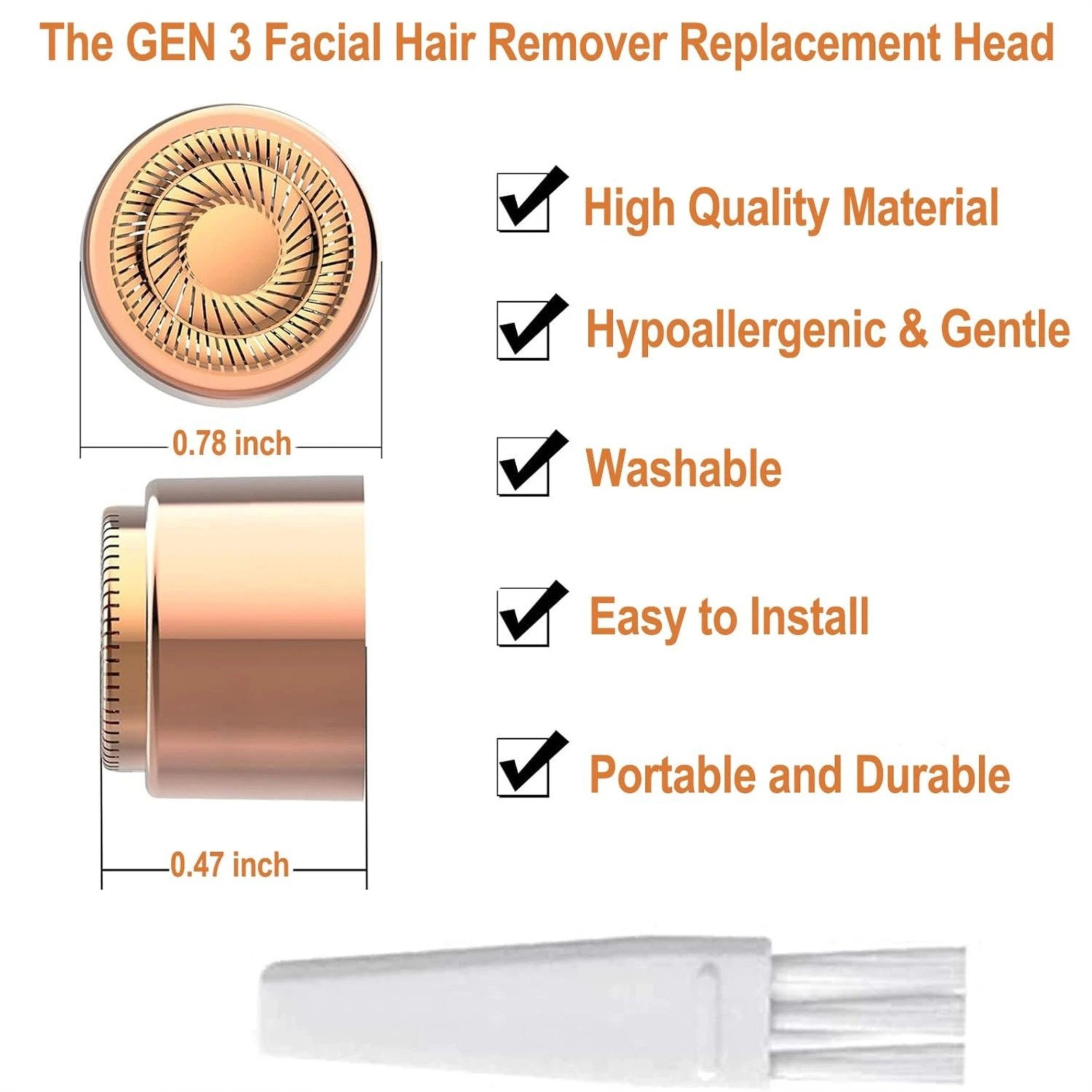 Home Collection Generation 3 Facial Hair Remover Replacement Head Blade