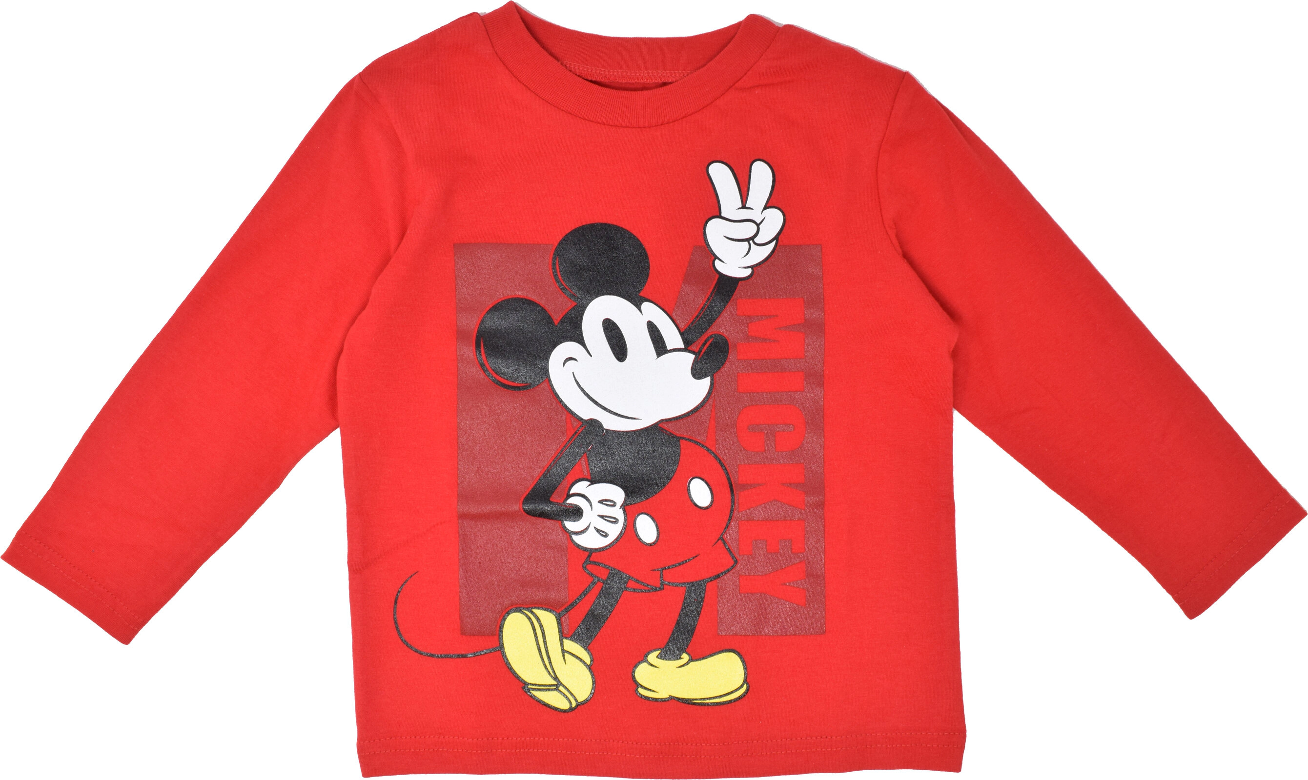 Disney Mickey Mouse Boys' 3-Pack Long Sleeve T-Shirts