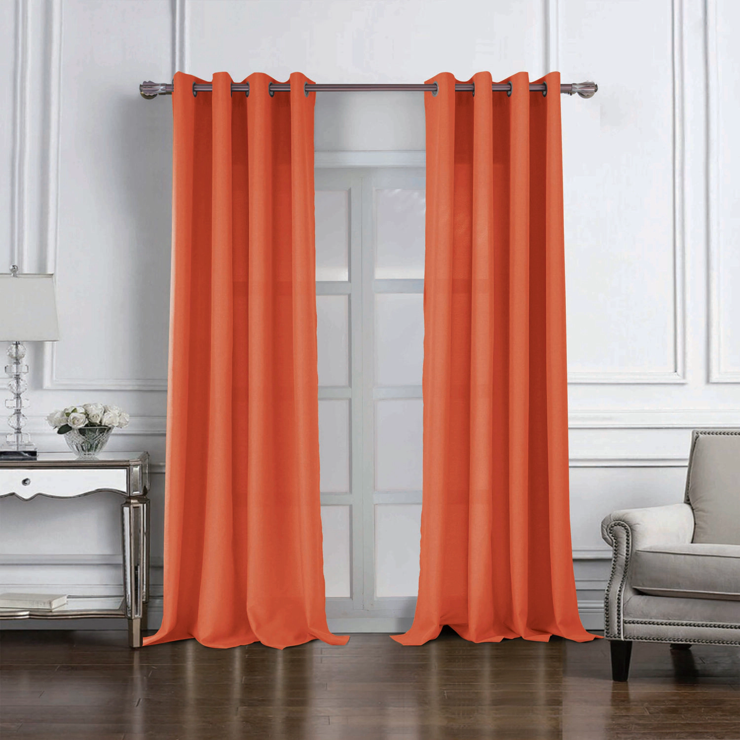 RT Designers Collection Cole Textured Grommet Room Darkening Curtain Panel 54" x 95