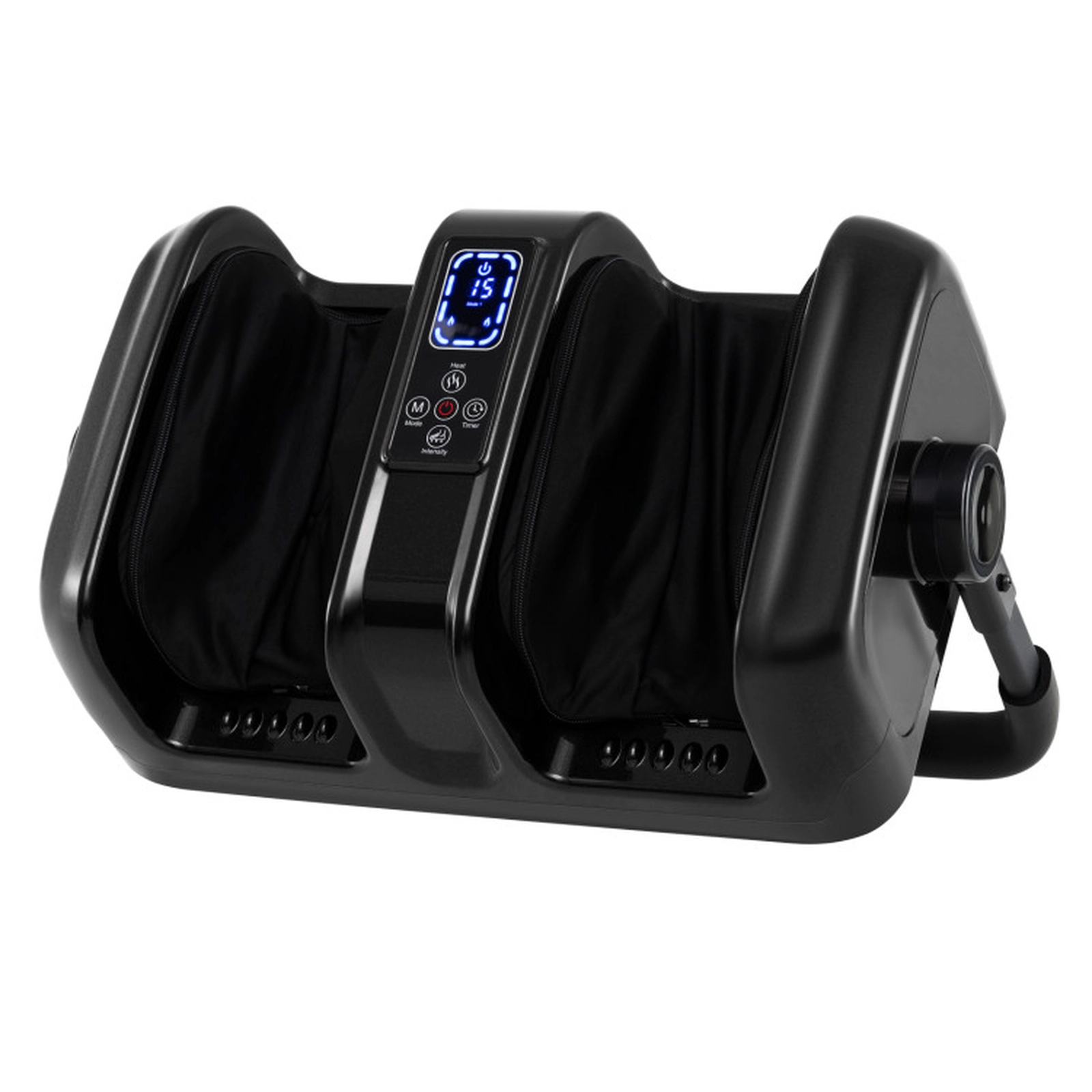SUGIFT Rolling Shiatsu Foot and Calf Massager with Heat and Deep Kneading 20-in Frame Electric Leg Massager Black