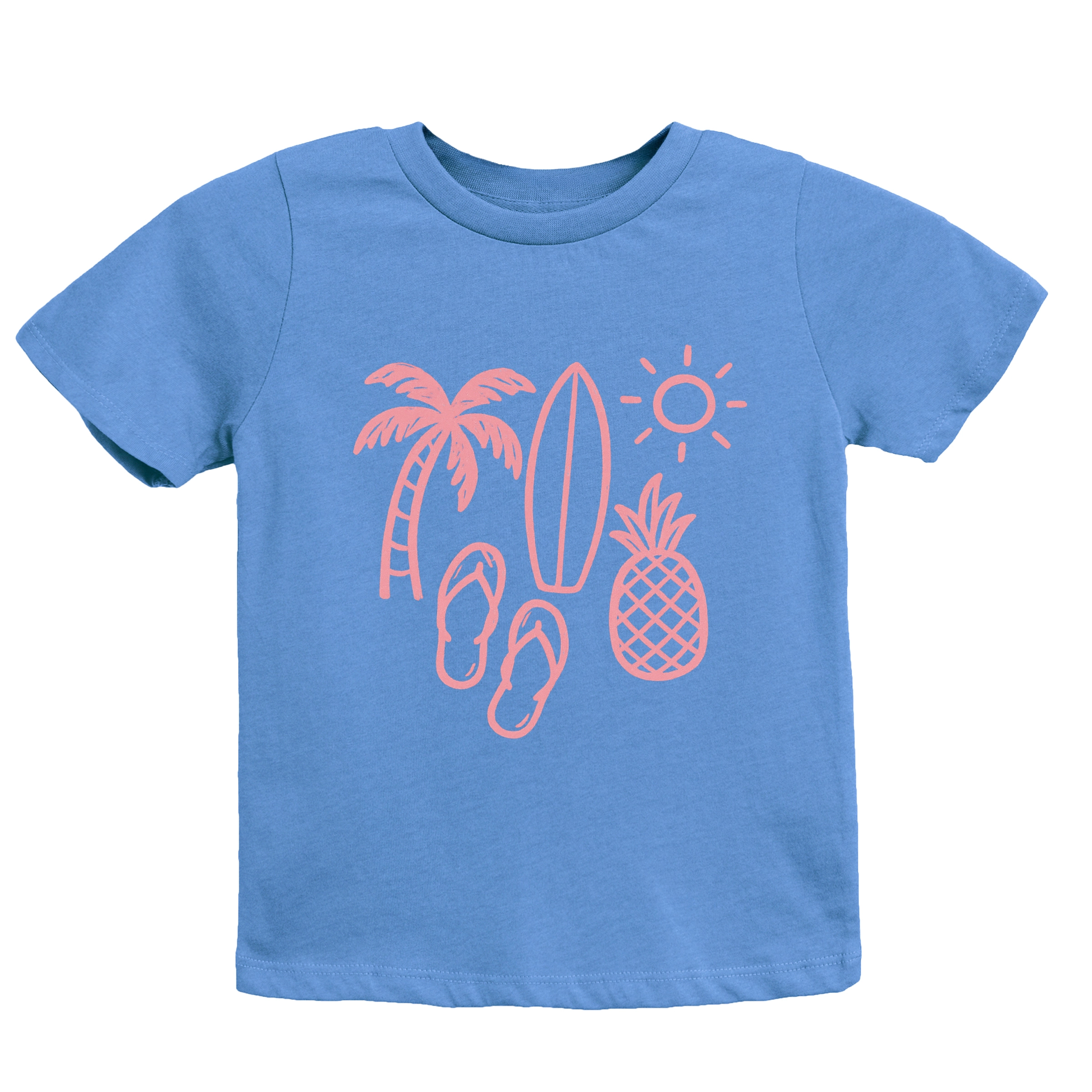 The Juniper Shop - Beach Elements Outline Youth Short Sleeve Graphic T-Shirt