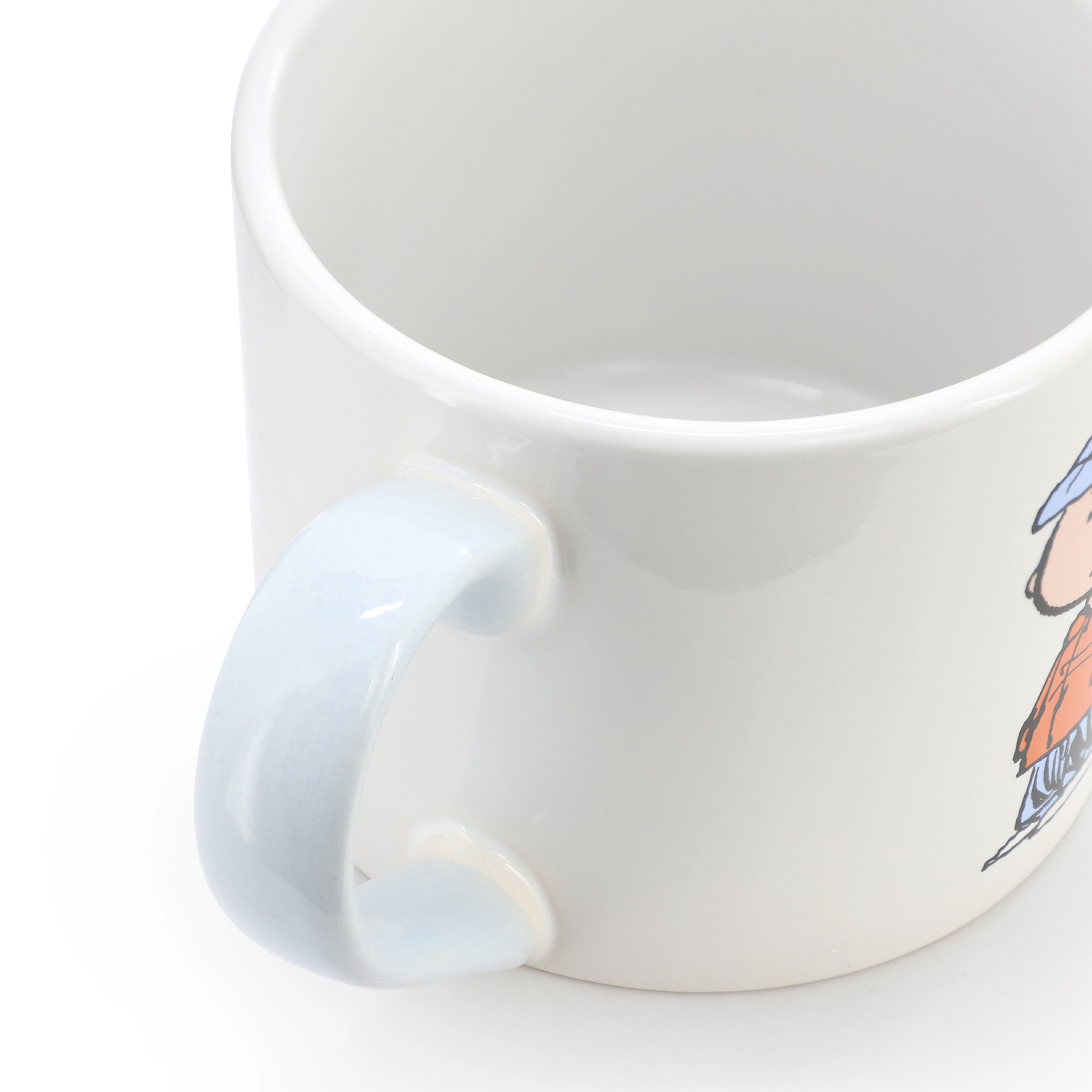 Peanuts All Bundled Up 4 Piece 19 Ounce Stackable Stoneware Mug Set in Light Blue